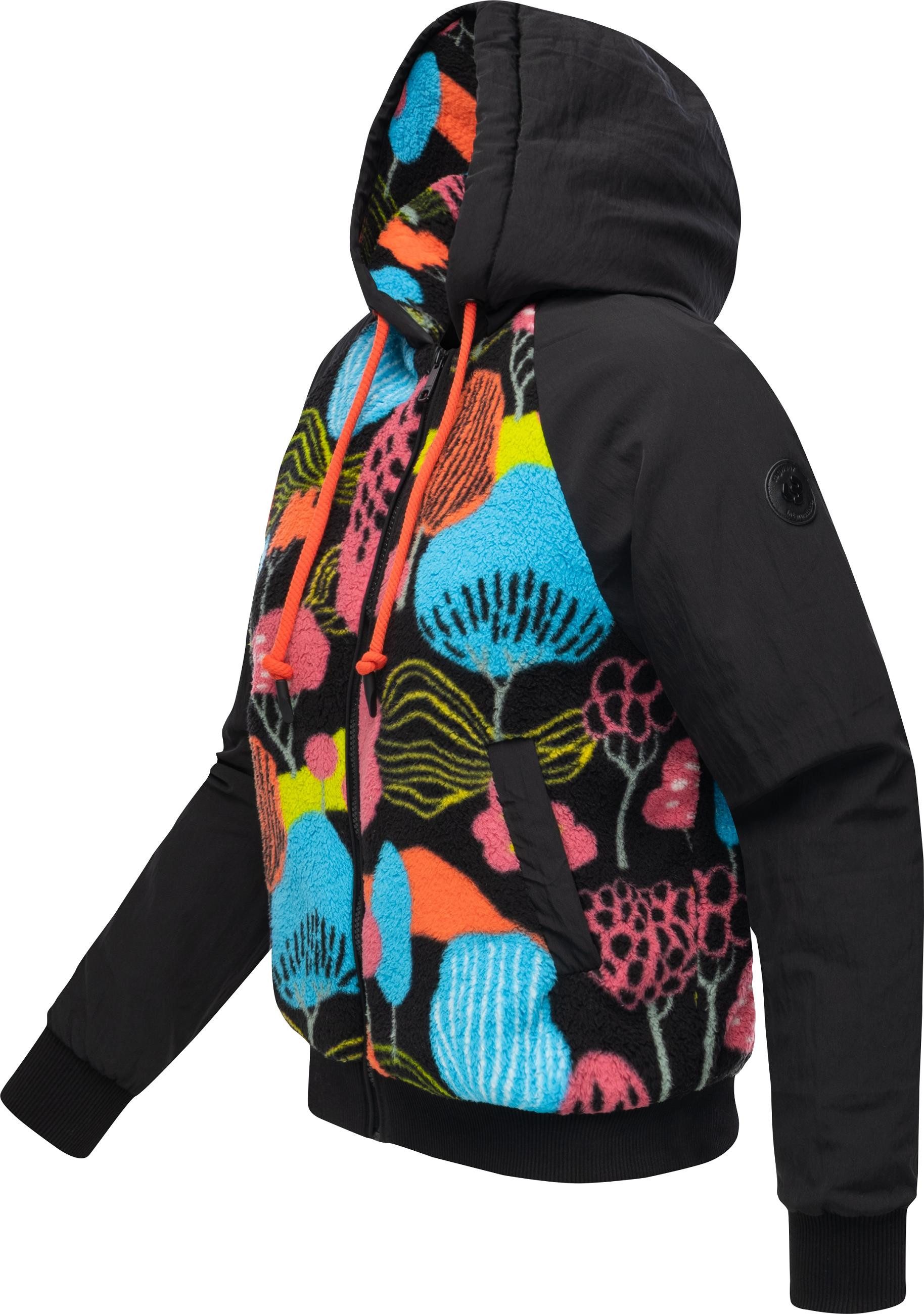 Ragwear Plüschjacke Talianita Print YOUMODO Leicht gefütterte Teddyjacke mi günstig online kaufen