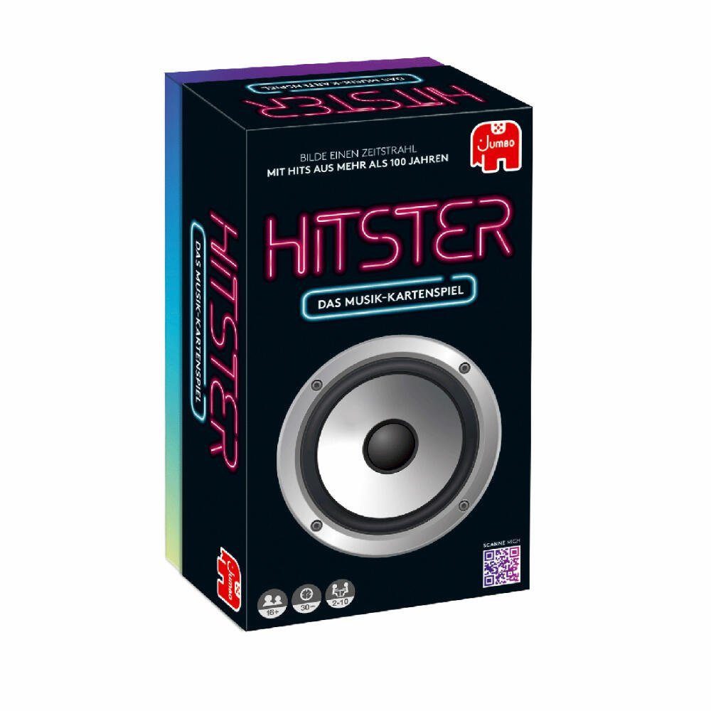 Jumbo Spiele Spielesammlung Hitster Das Musik-Partyspiel, 308 Hits aus 100 Jahren/ Guilty Pleasure/ Schlager Party/ Summer Party