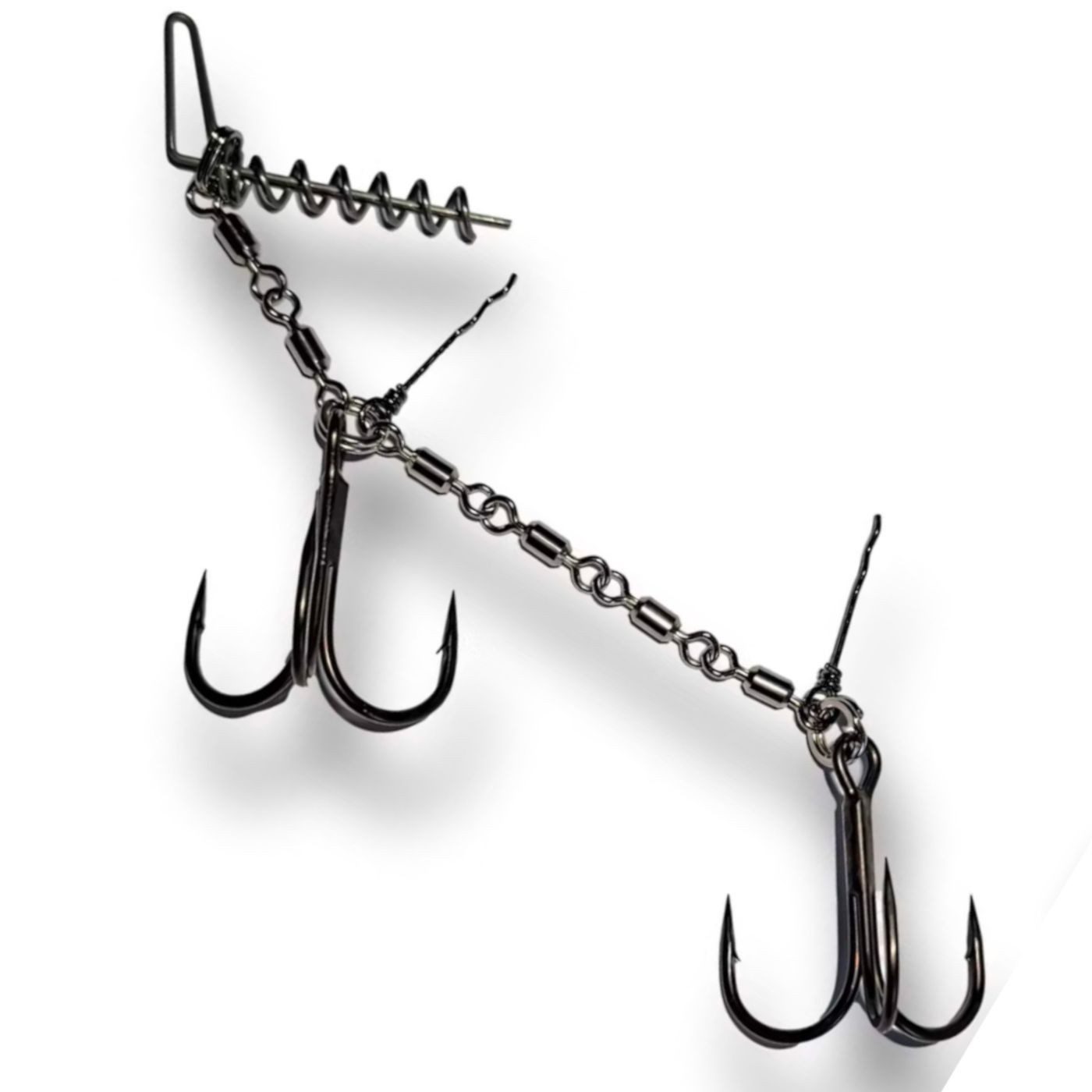 Pikecraft Drillingshaken Pikecraft Swivel Stinger Kit - 1 Hakensystem für Gummifische