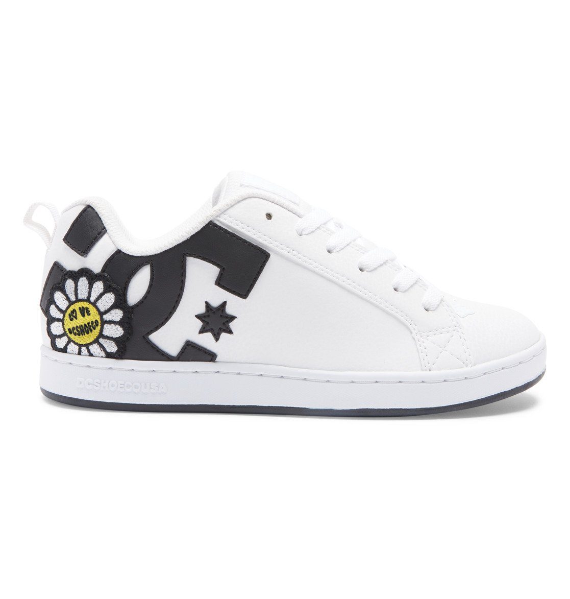 DC Shoes Sneaker Court Graffik White/Black/Yellow