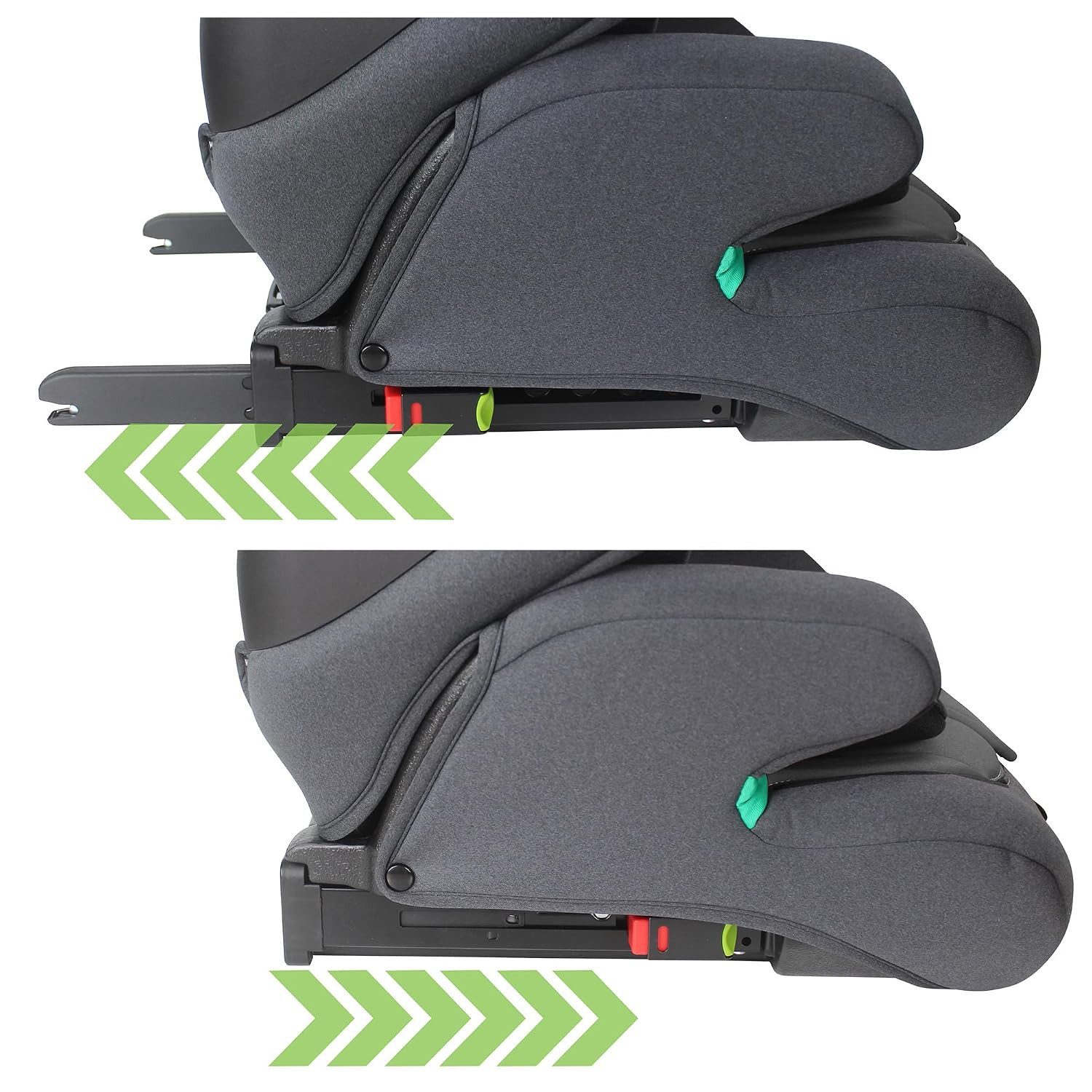 XOMAX Autokindersitz XOMAX LM238 anthrazit ISOFIX Auto Kindersitz 9-36kg AUTOSITZ, ab: 15 Monaten, bis: 12 Jahre, (1-tlg), Für Kinder von 9Kg bis 36Kg (ca. 15 M – Bild 4 von 5