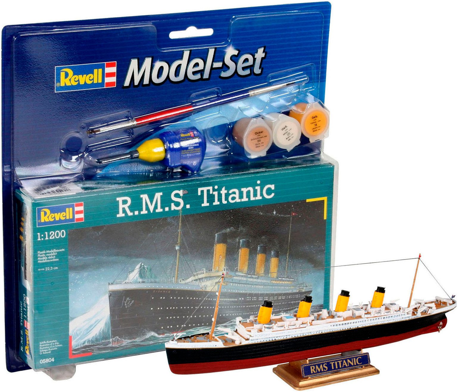 Revell® Modellbausatz Model Set R.M.S. Titanic, Maßstab 1:1200, Made in Europe