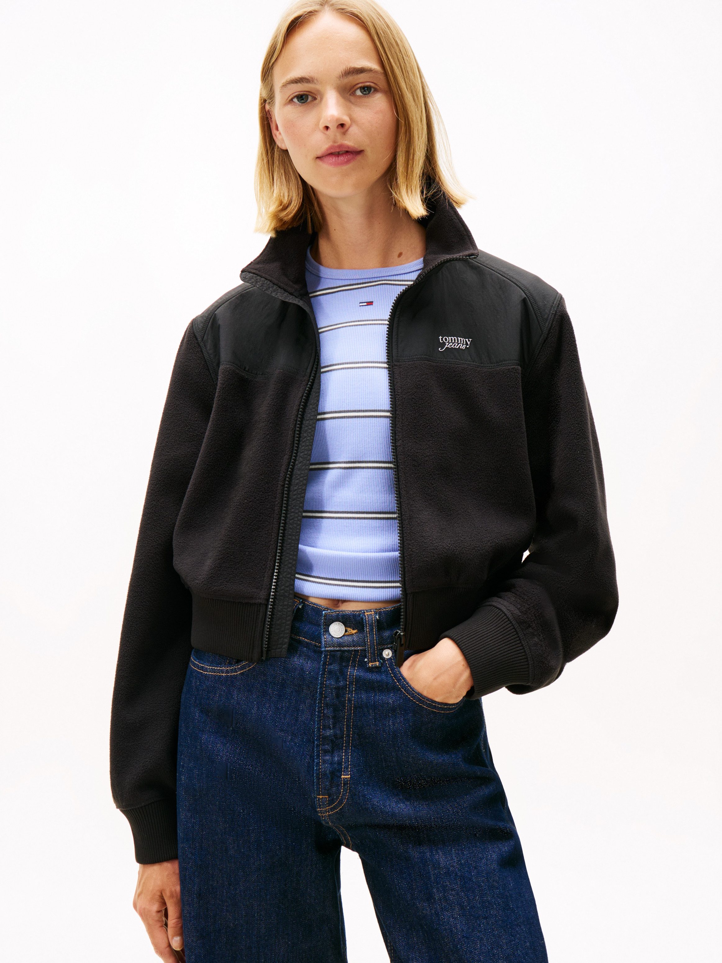 Tommy Jeans Sweatjacke TJW FABRIC MIX günstig online kaufen
