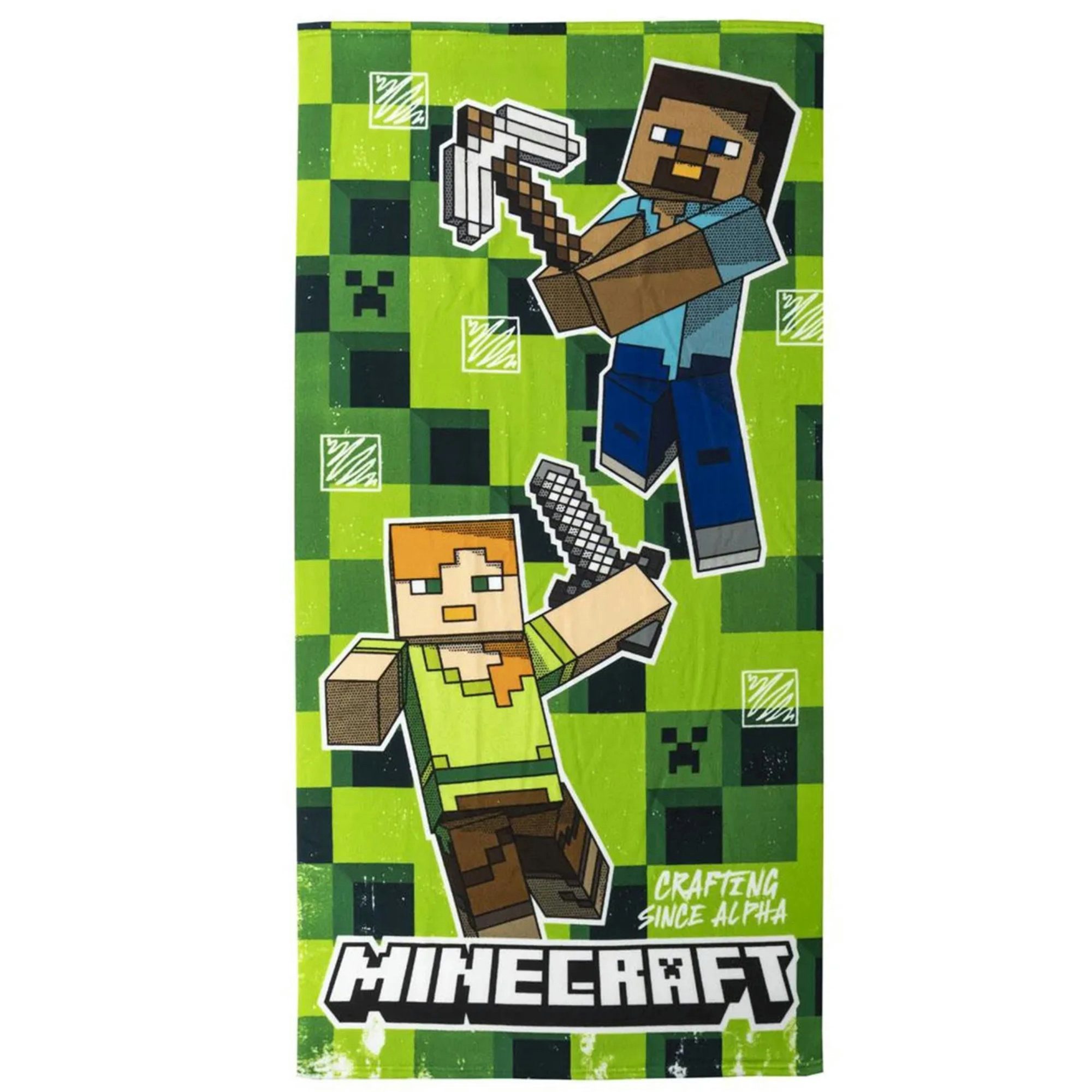 Minecraft Strandtuch MInecraft Gamer Steve Alex günstig online kaufen