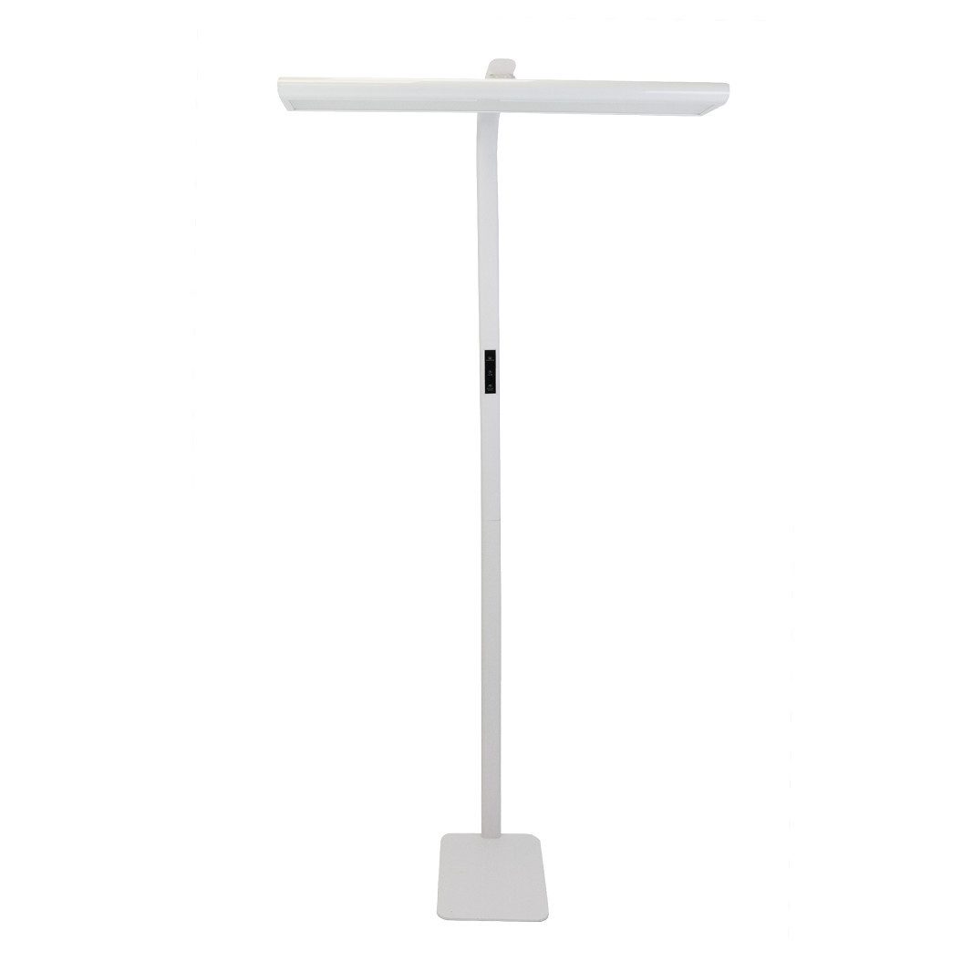 LUXULA LED Stehlampe Büro, dimmbar, Up/Downlight, blendfrei UGR16, Tageslichtweiß, LED Bürostehleuchte, Vollspektrum CRI98