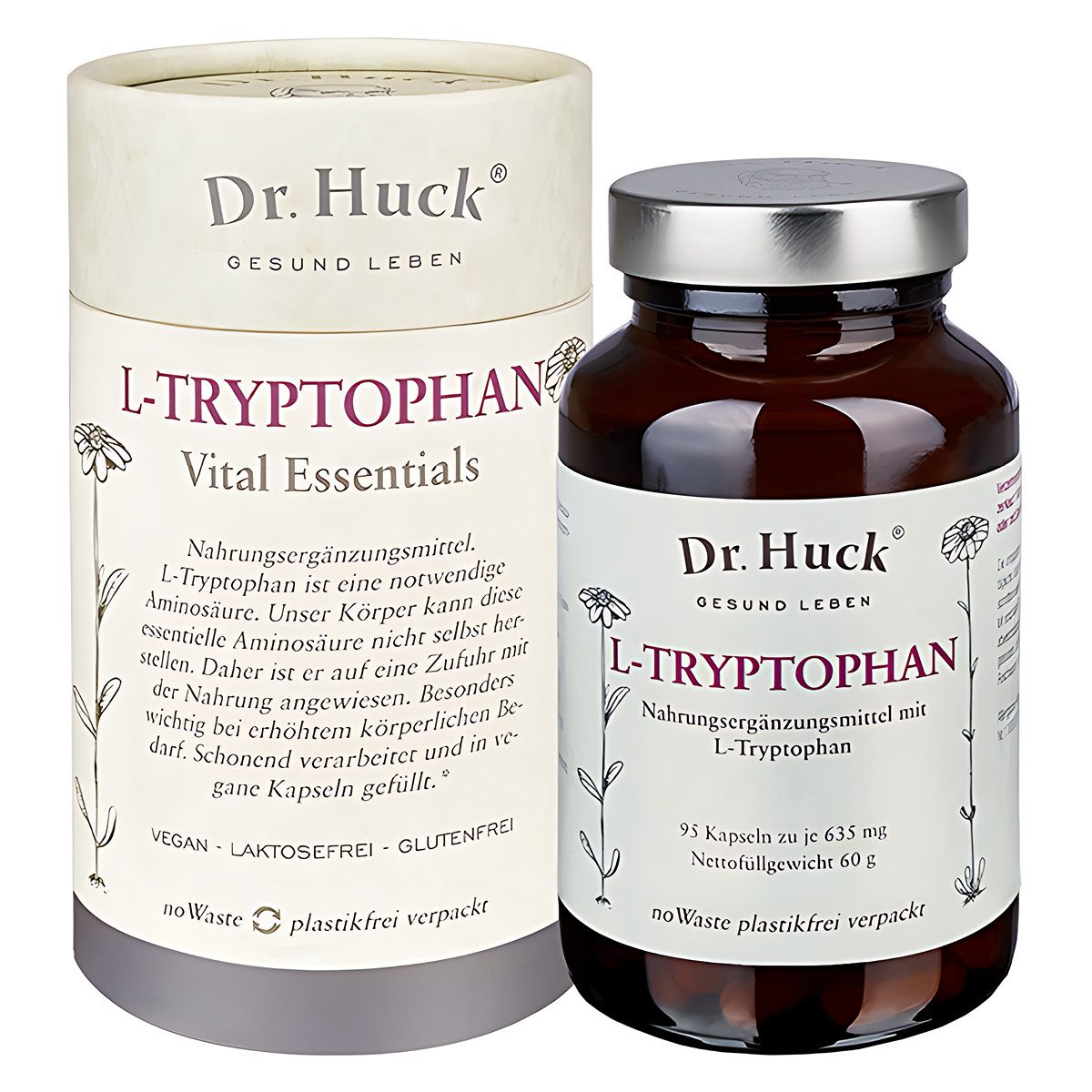 Dr. Huck ® L-Tryptophan Kapseln Vegan Kapseln, 60,0000 g