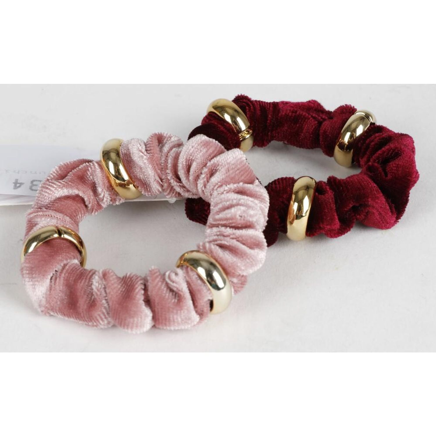 BURI Haarband 48x Haarband Scrunchies Bänder Farben Zopfgummis Mädchen Schmuck Damen
