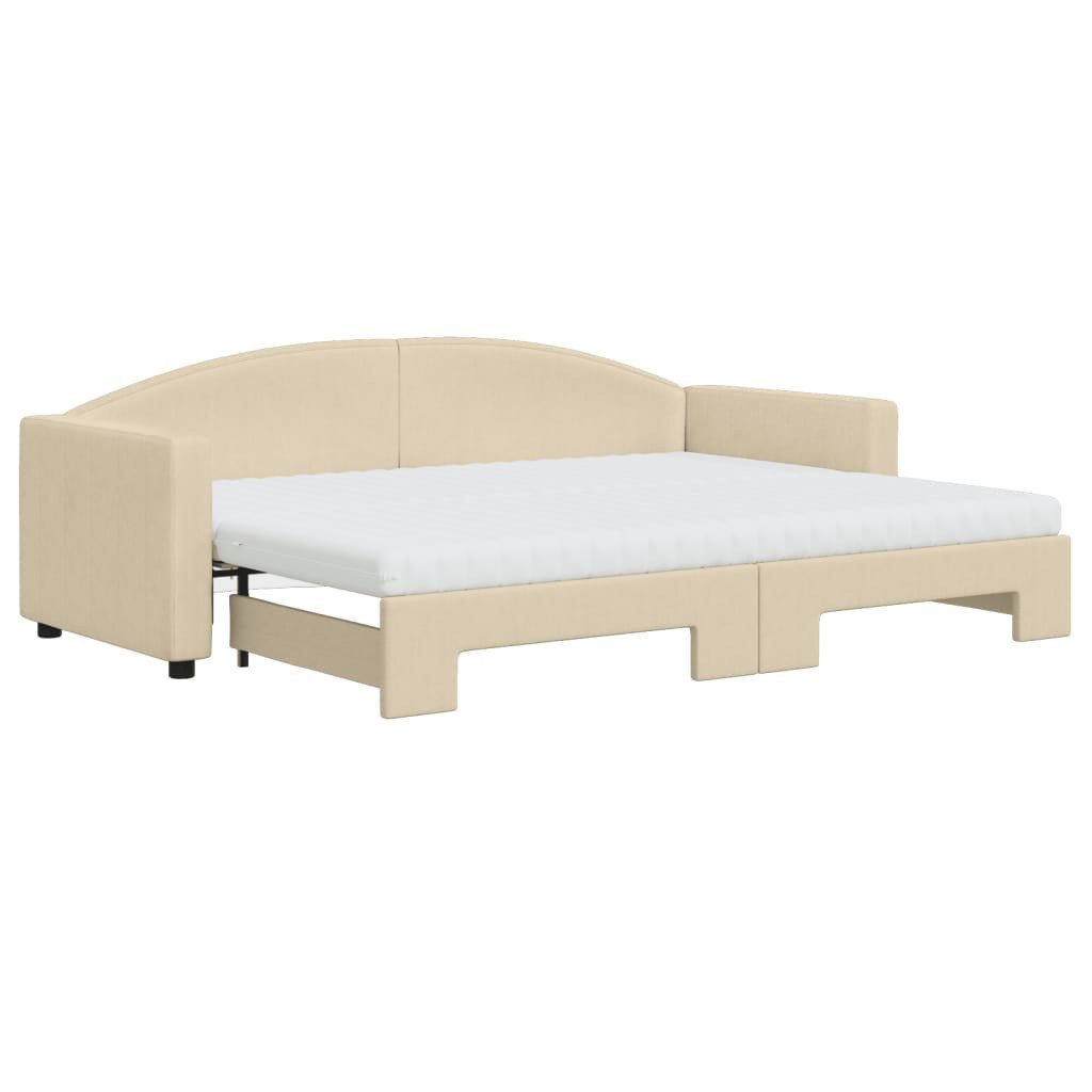 vidaXL Bett Tagesbett Ausziehbar mit Matratzen günstig online kaufen