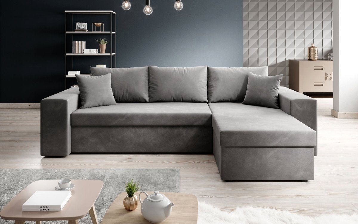 Luxusbetten24 Schlafsofa Designer Sofa Denver, mit Stauraum und Schlaffunkt günstig online kaufen