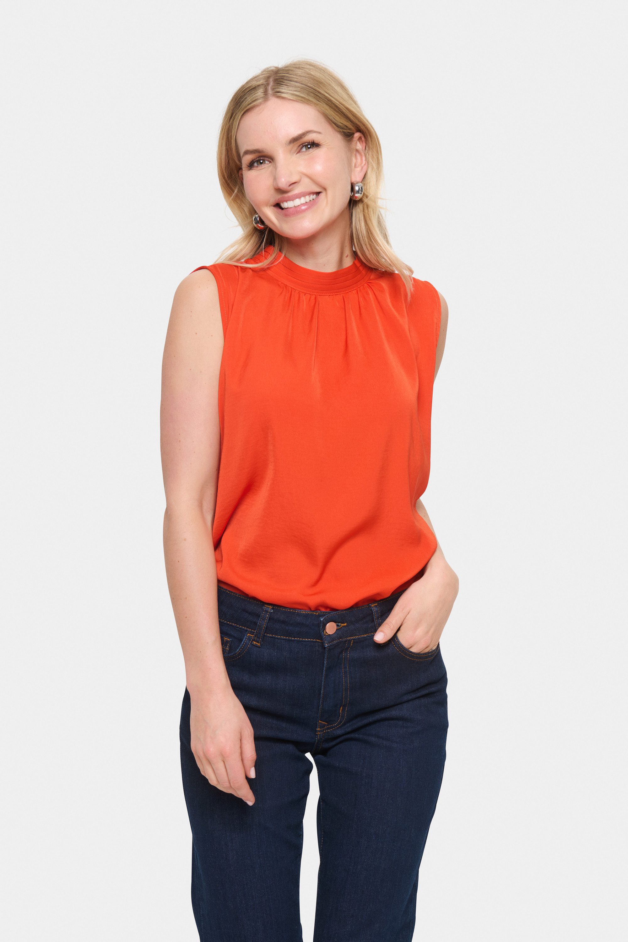 Saint Tropez Blusentop Ärmellose Bluse AileenSZ
