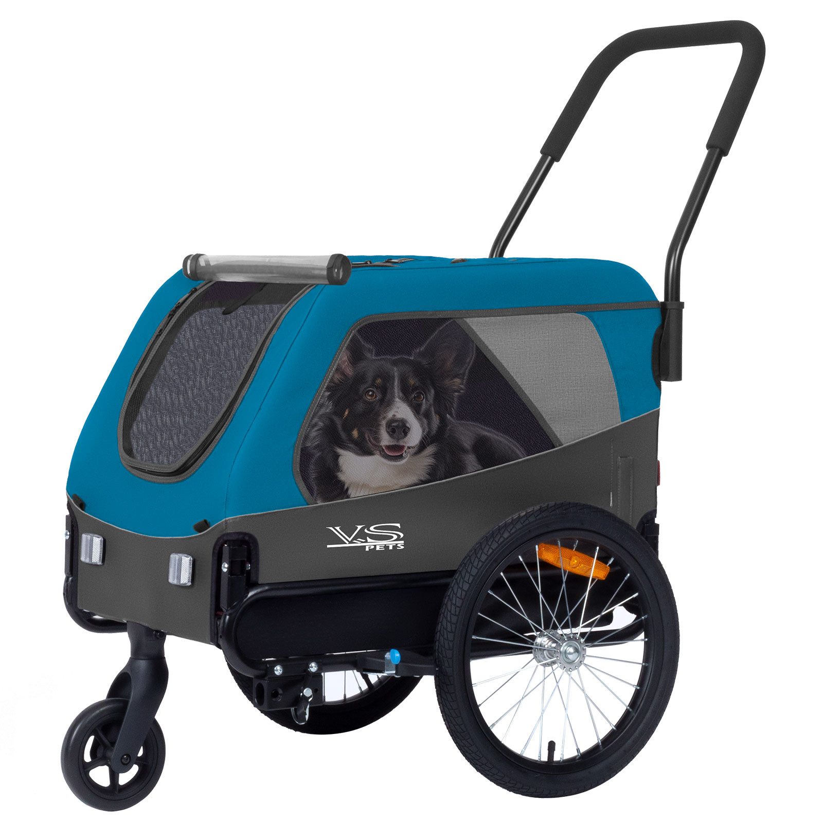 TIGGO Fahrradhundeanhänger Tiggo Medium Hundeanhänger & Buggy 2in1 Fahrradanhänger Hundebuggy