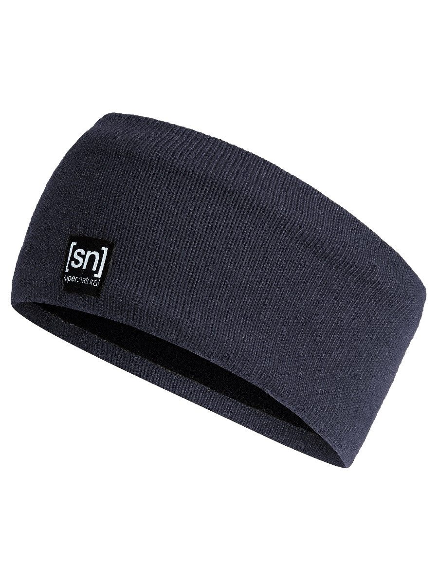 SUPER.NATURAL Stirnband Riffler (angenehmer Tragekomfort durch Merinowolle) dunkelblau