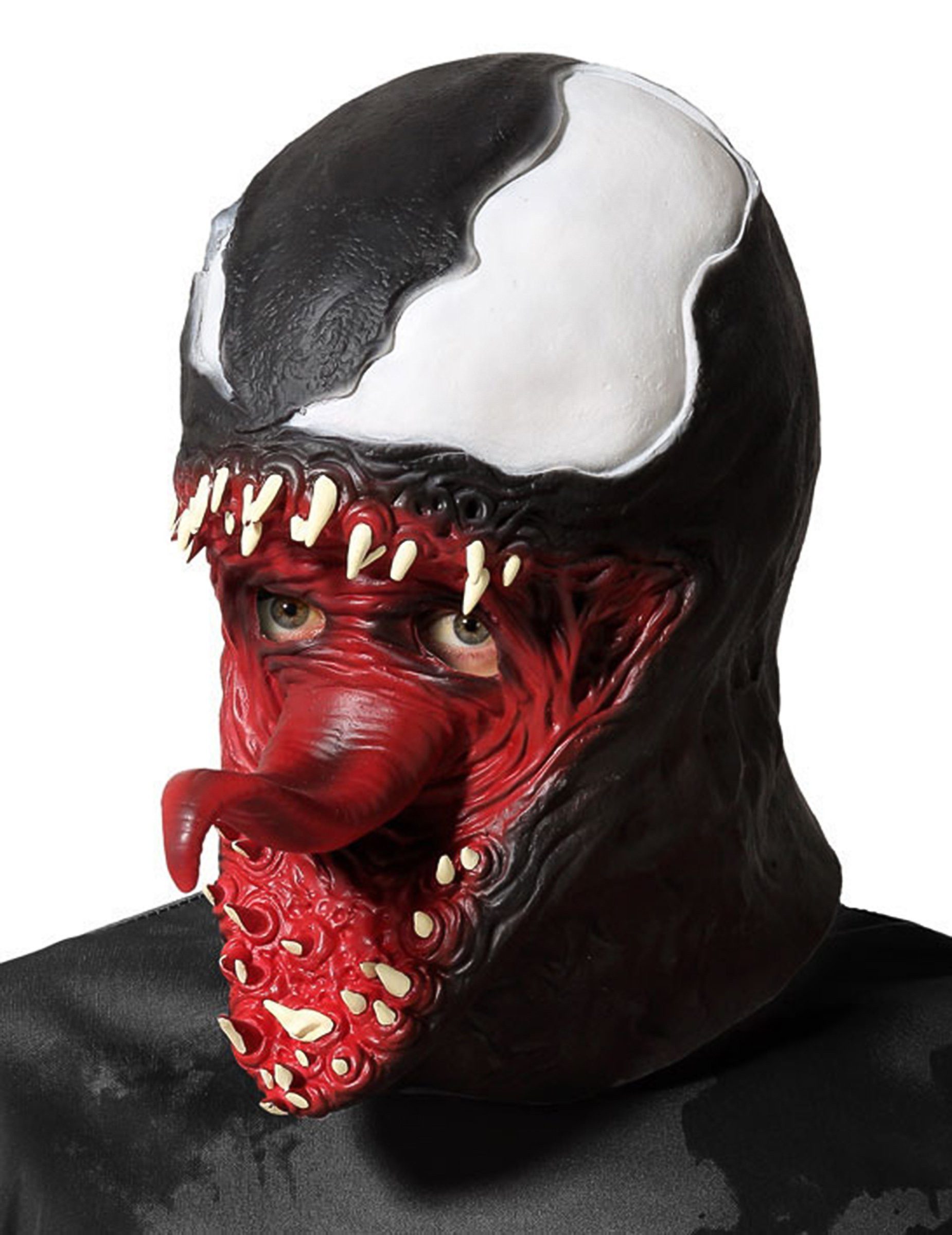 atosa Kostüm Gruseliges Superschurken-Spinnenmonster Latexmaske für Erwachsene