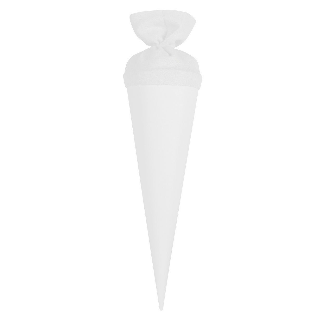 itenga Schultüte itenga Geschwister - Bastelschultüte 35cm mit Filzverschluss WEISS