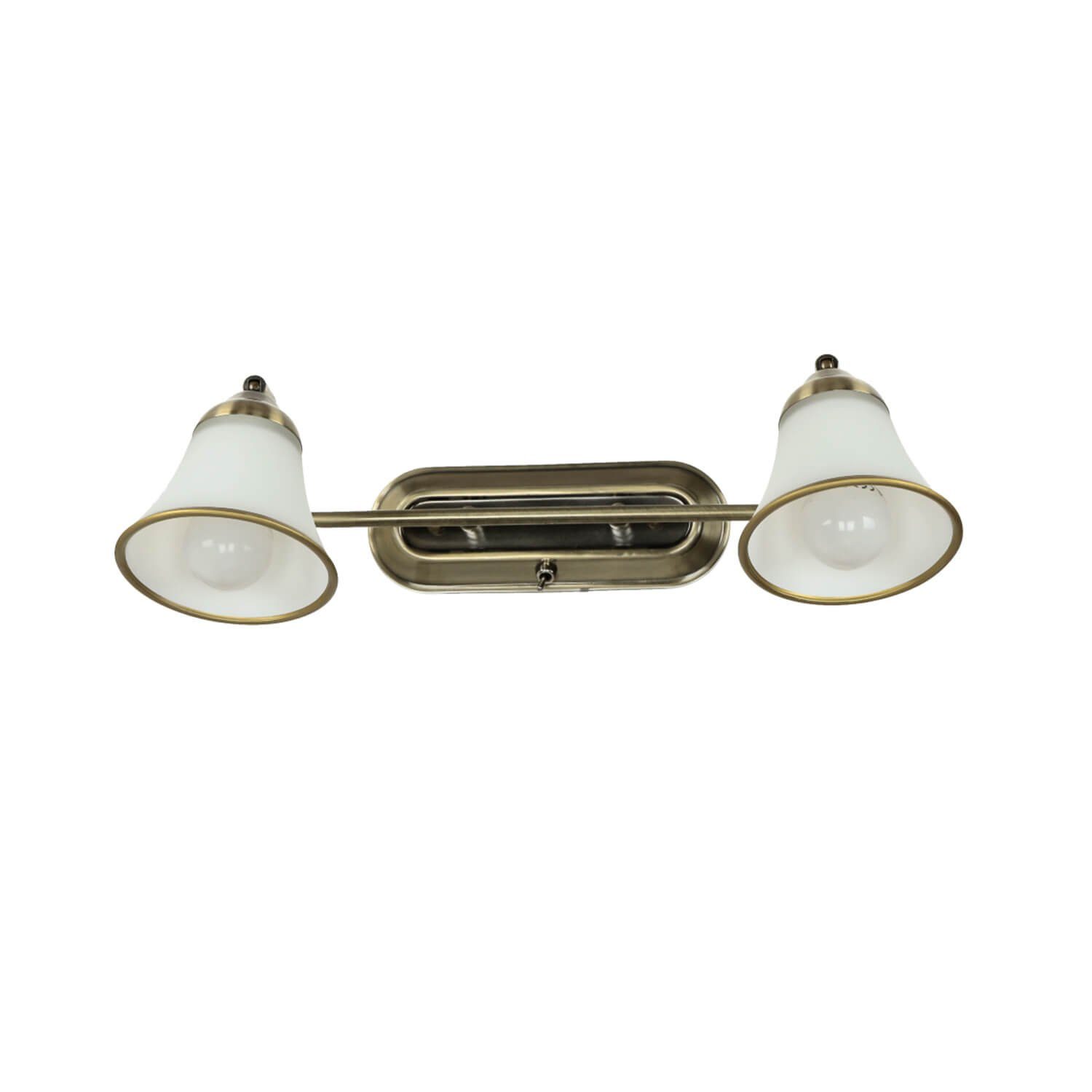 Licht-Erlebnisse Wandleuchte GRANDO, ohne Leuchtmittel, Badleuchte Wand Jugendstil Bronze schwenkbar Spiegelleuchte Lampe