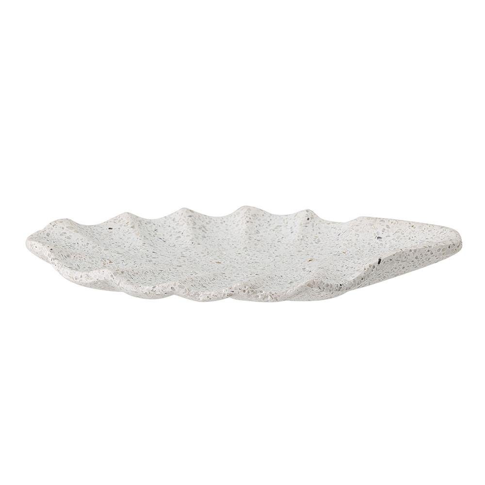 Bloomingville Seifenschale Feiya, Blatt Natur Sandstein Ablage Schmuckaufbewahrung dänisches Design
