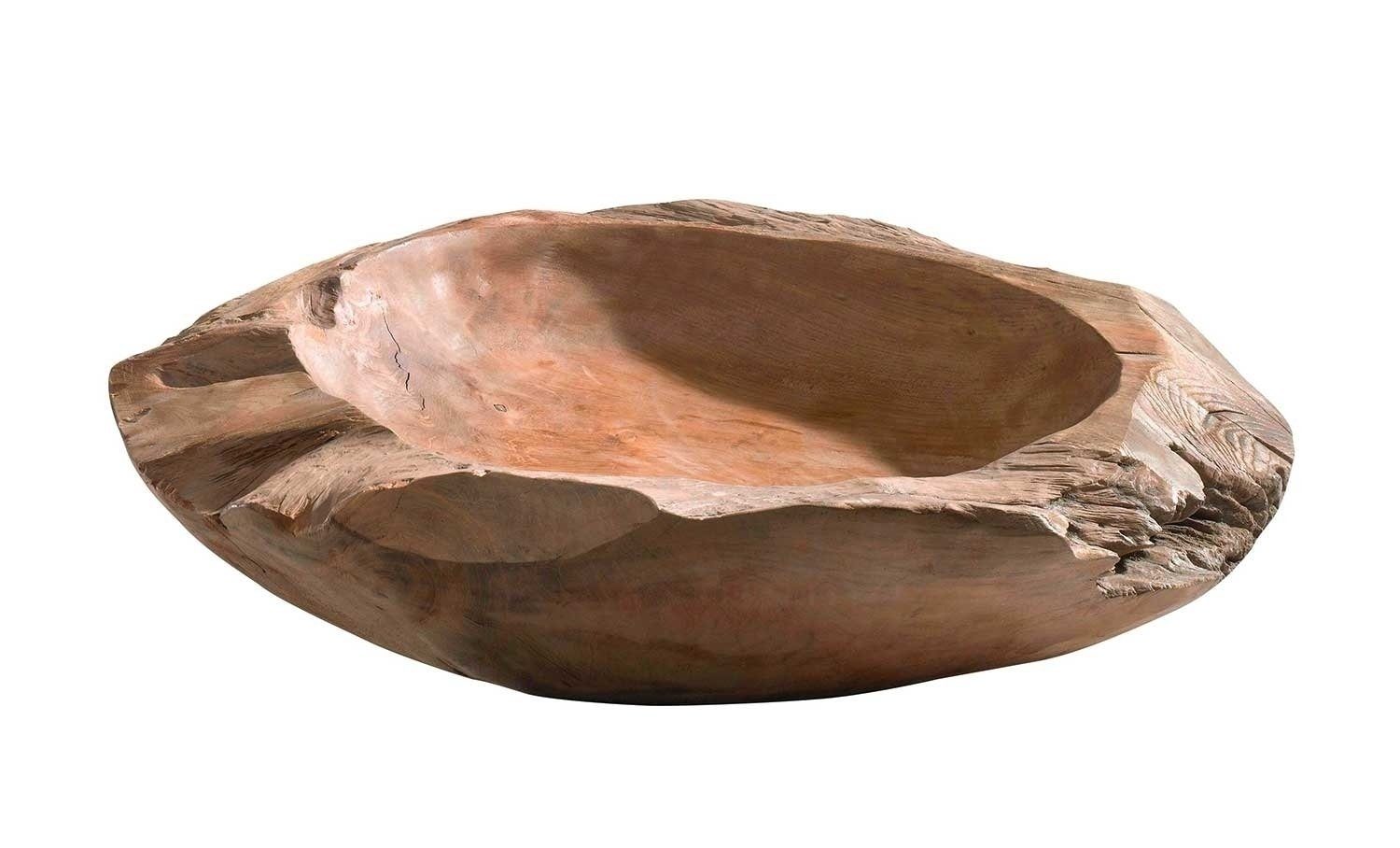 Koopman Dekoschale Holzschale TEAKONA, Ø 40 cm, Teakholz