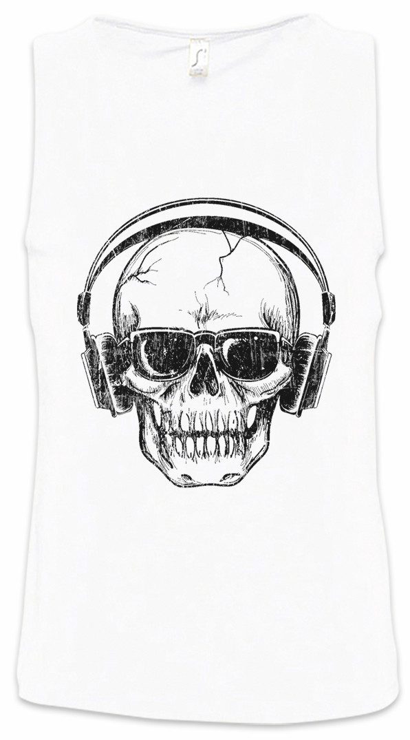 Urban Backwoods Tanktop Headphones Sunglasses Skull Ärmelloses T-Shirt Hard Rock Techno Tattoo Electro DJ MC Rap