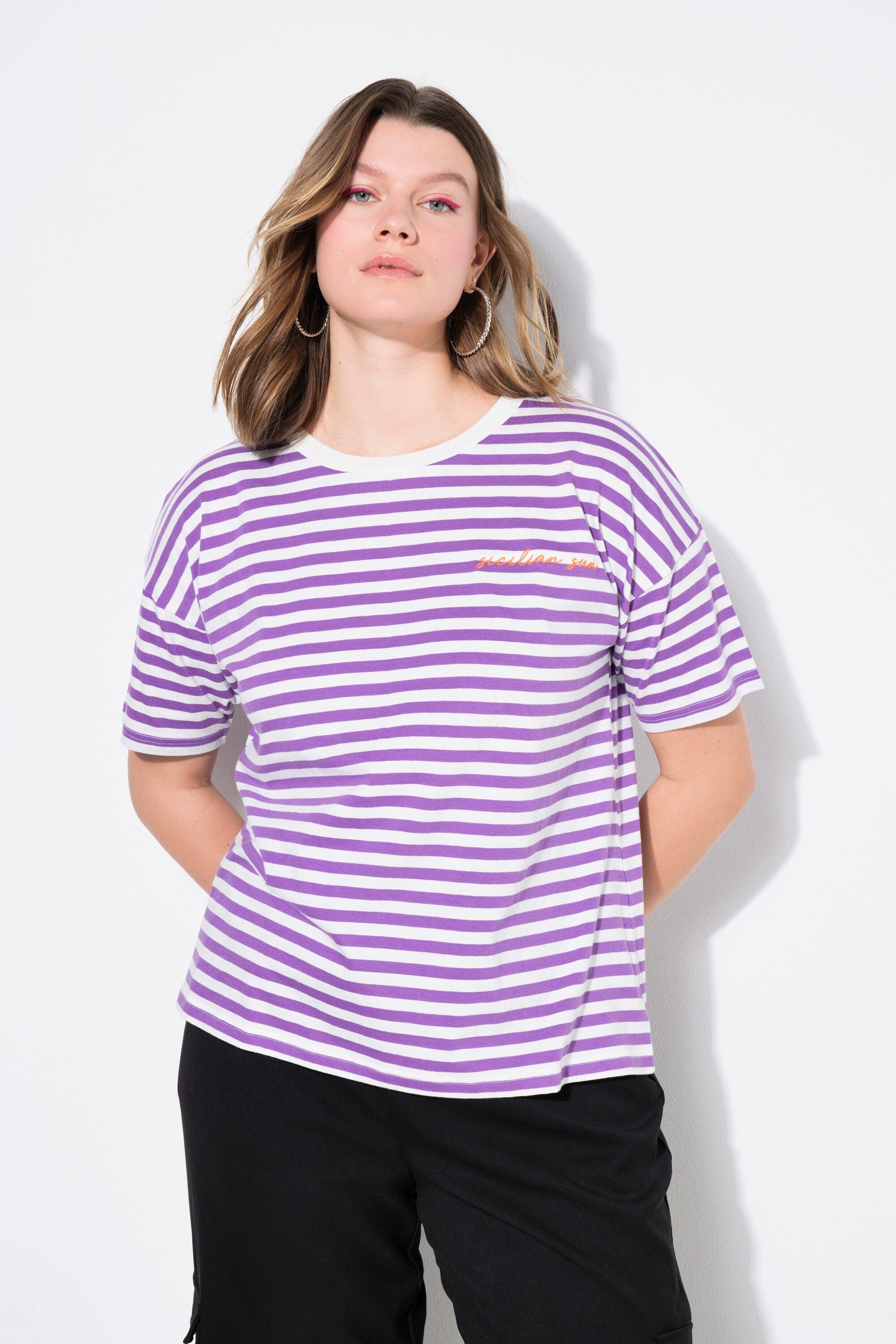Studio Untold T-Shirt T-Shirt oversized Streifen günstig online kaufen