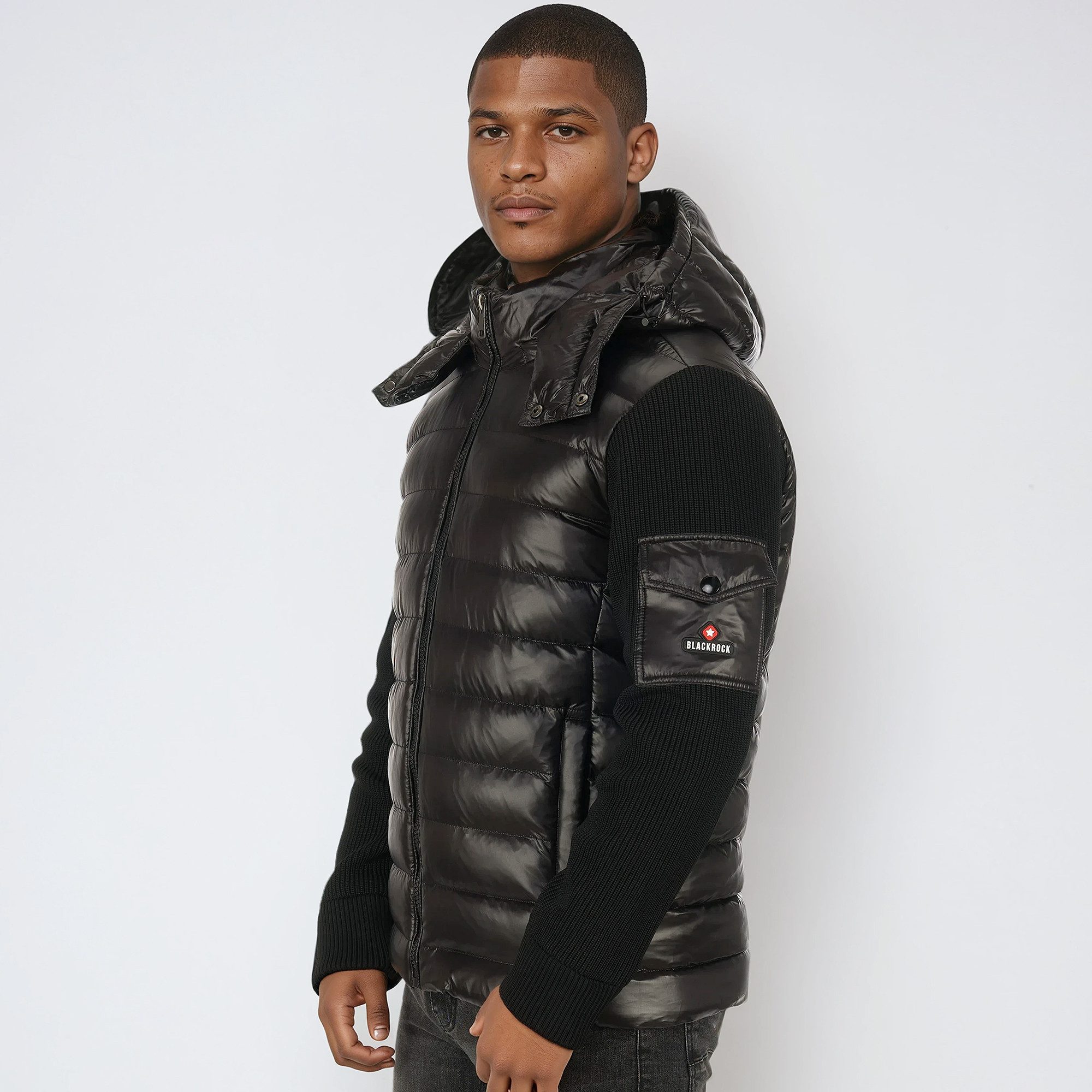 BLACKROCK Hybridjacke Steppjacke Herren, Winterjacke mit Kapuze, Wintermant günstig online kaufen