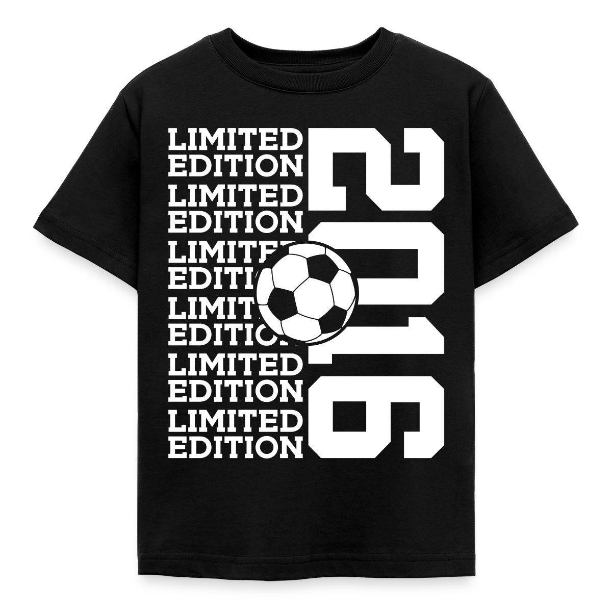 Spreadshirt T-Shirt Limited Edition Fußball Jahrgang 2016 Runder Geburtstag Kinder T-Shirt (1-tlg) Fällt klein aus. Wir empfehlen, eine Größe größer zu bestellen.