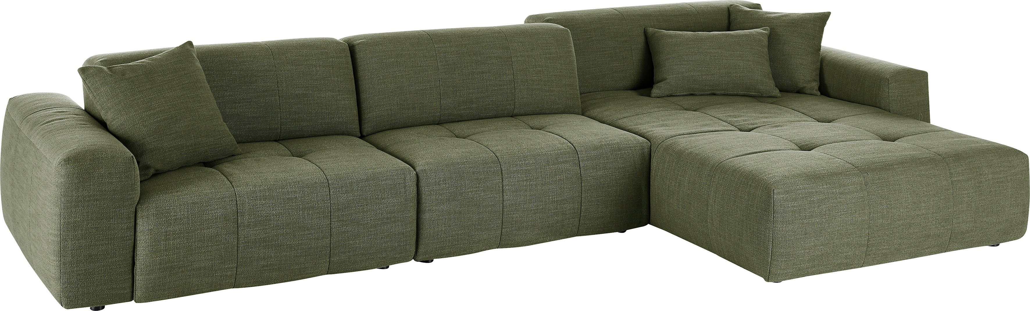 3C Candy Ecksofa Yoshy mit Komfortfunktionen, modern und bequem, L-Form, Zwei verschiedene Sitztiefen durch verstellbare Rückenlehne