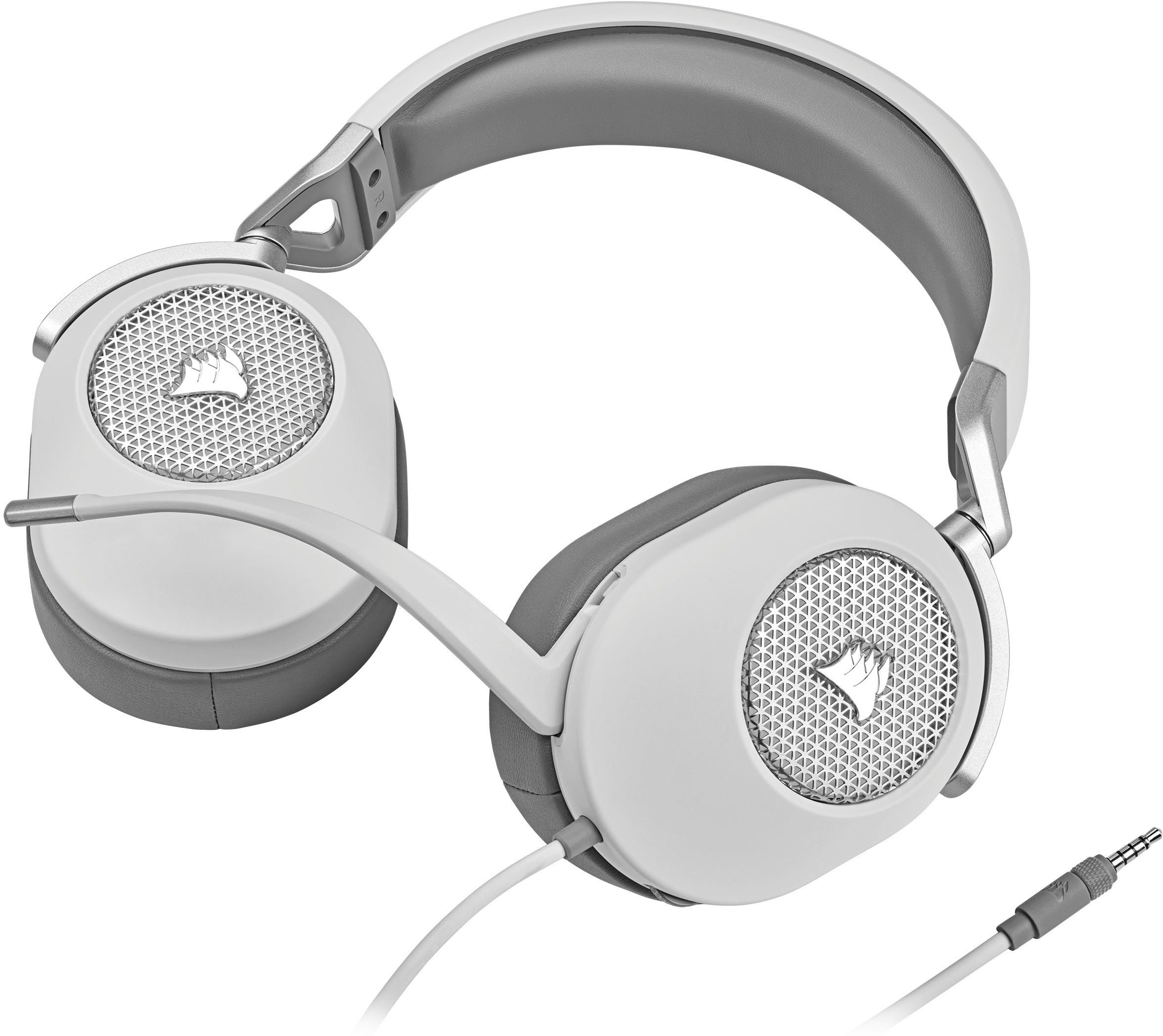 Corsair HS65 Gaming-Headset (SURROUND) weiß | Kopfhörer