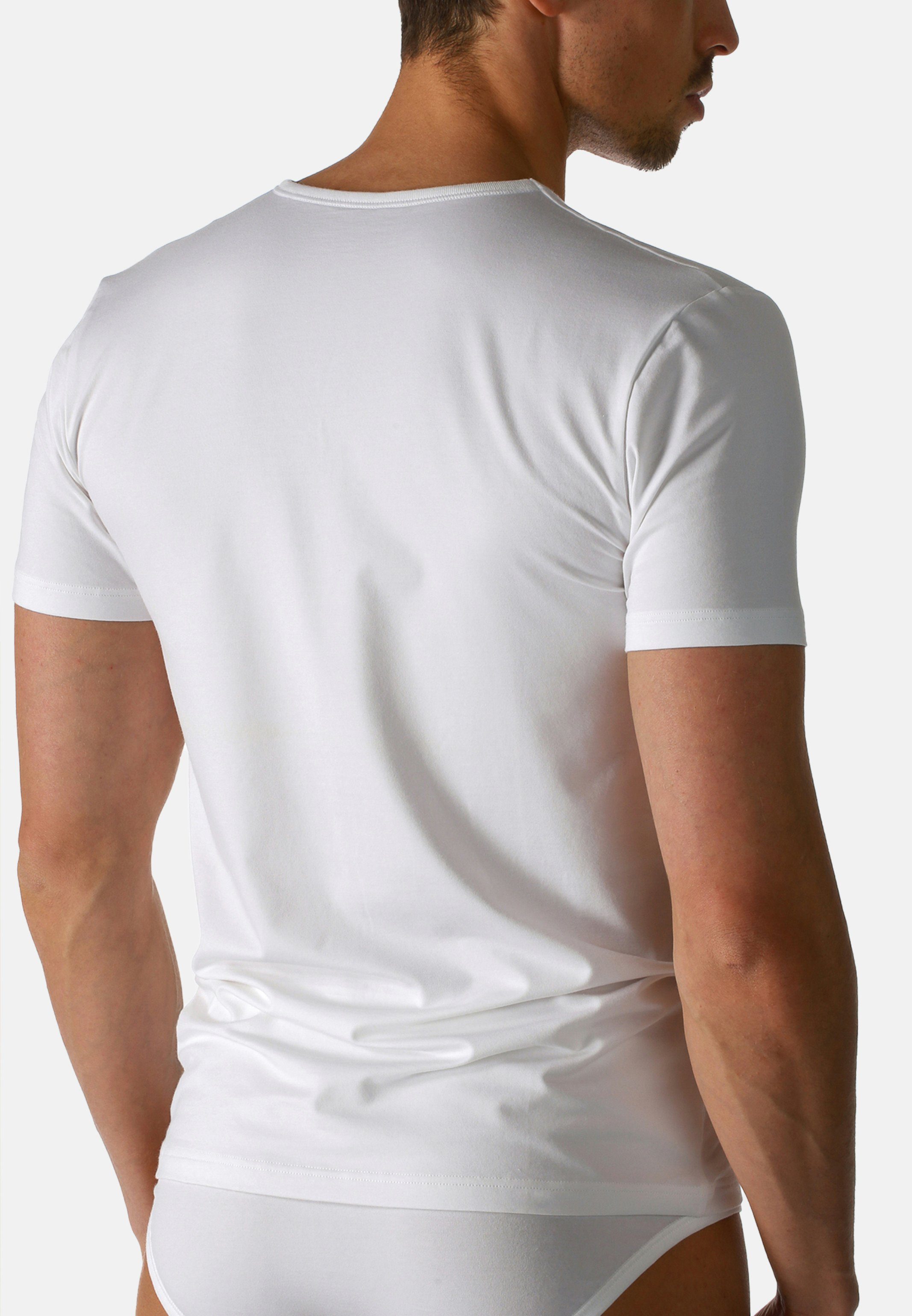 Unterhemd 2er (Spar-Set, Baumwolle - Pack Cotton Mey Kurzarm Shirt / 2-St) Thermoregulierend Dry - Unterhemd Weiß