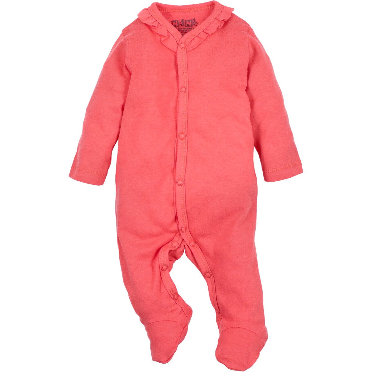 NINI Strampler Rüschen Mädchen Einteiler, Overall, Babyanzug, Babyoverall, Babyanzug