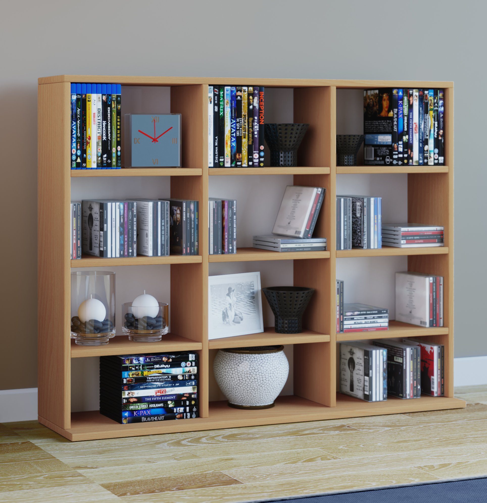 VCM Standregal Holz CD DVD Standregal Bücherregal Regal Megosa L günstig online kaufen