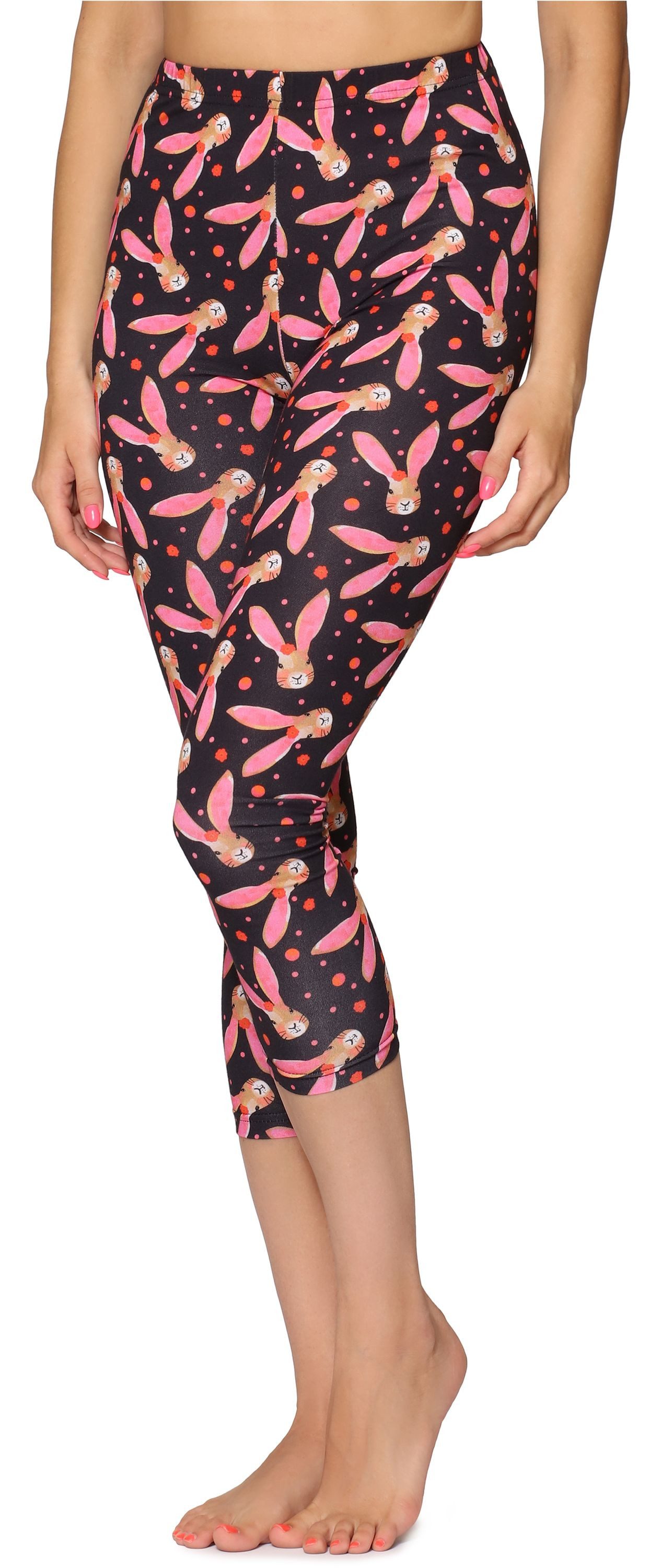Leggings Mädchen Jugend 3/4 Capri Leggings MS10-409