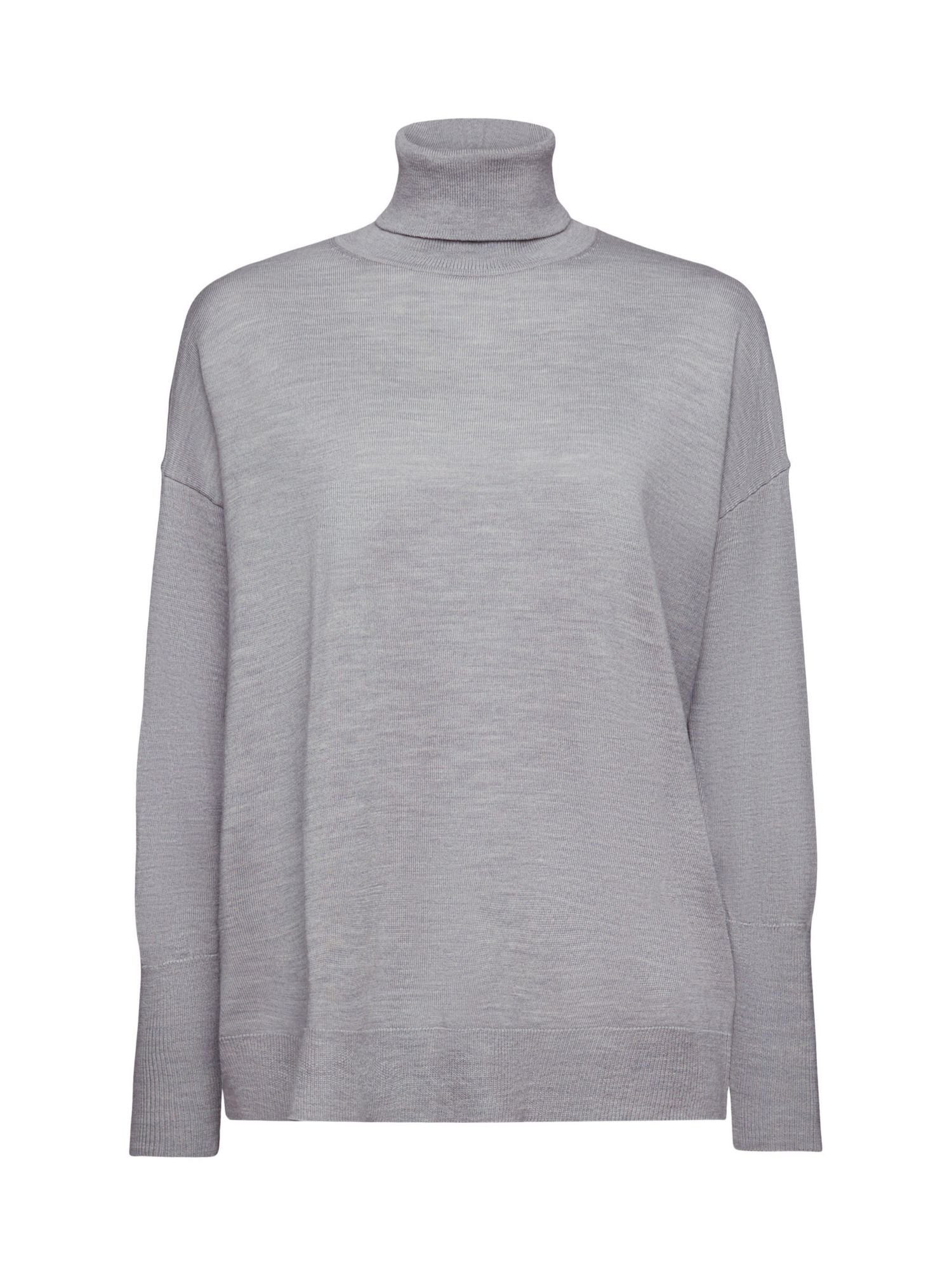 Esprit Rollkragenpullover Oversize Rollkragenpullover aus Wolle