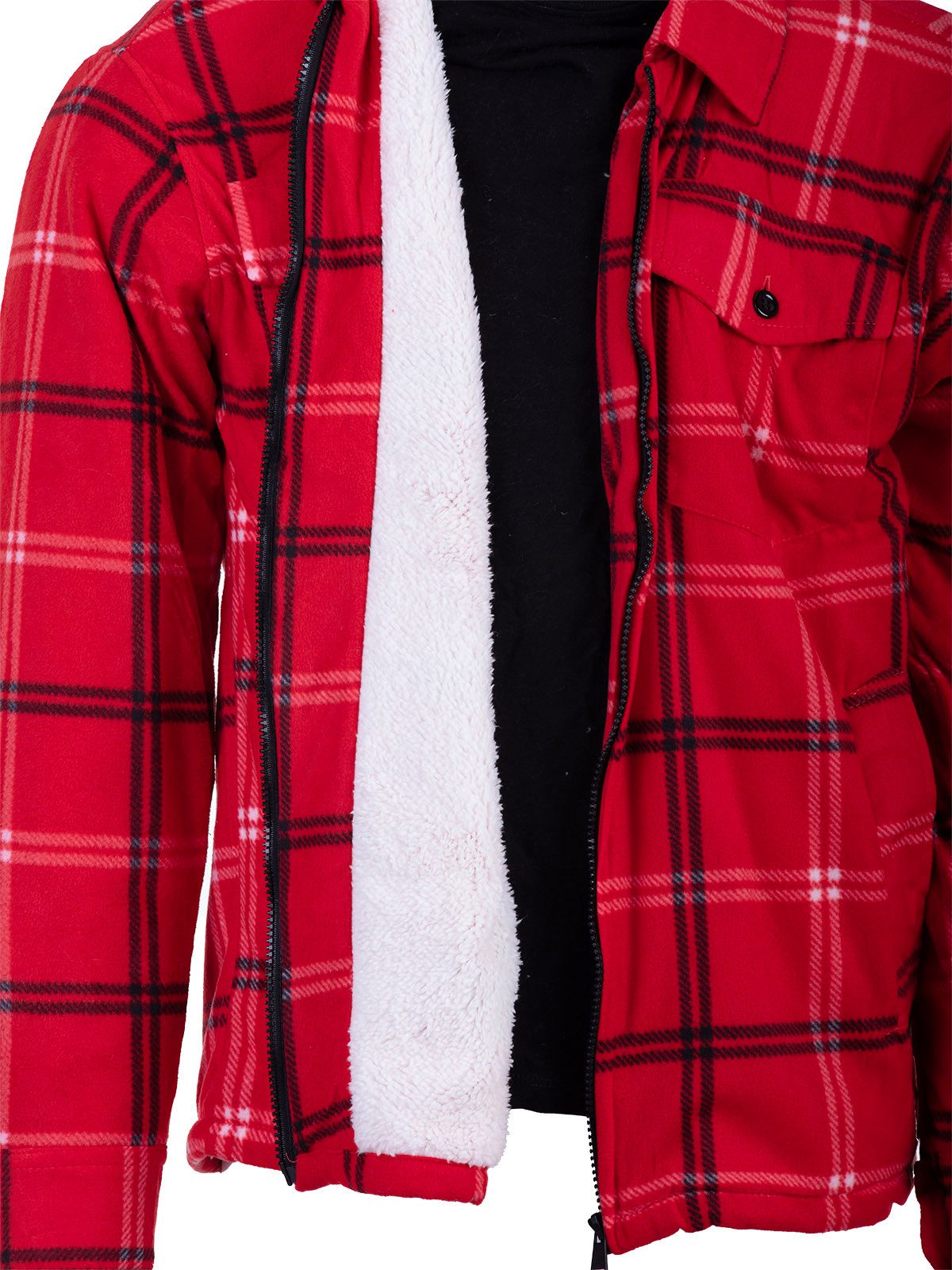 Hoang work jacket, velour lumberjack shirt, lined