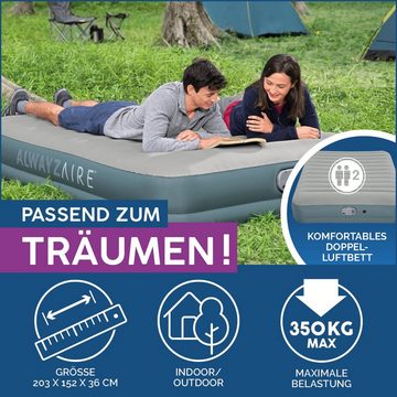 Bestway Luftbett AlwayzAire 2 Personen mit Akku Doppelpumpe 203 x 152 x 36 cm