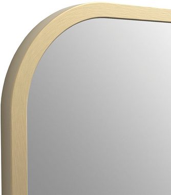 Talos Badspiegel Picasso gold 60x80 cm, hochwertiger Aluminiumrahmen