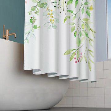 Dekorative Duschvorhang Duschvorhang, Anti-Schimmel Dusch Vorhang Wasserdicht Waschbar Breite 180 cm