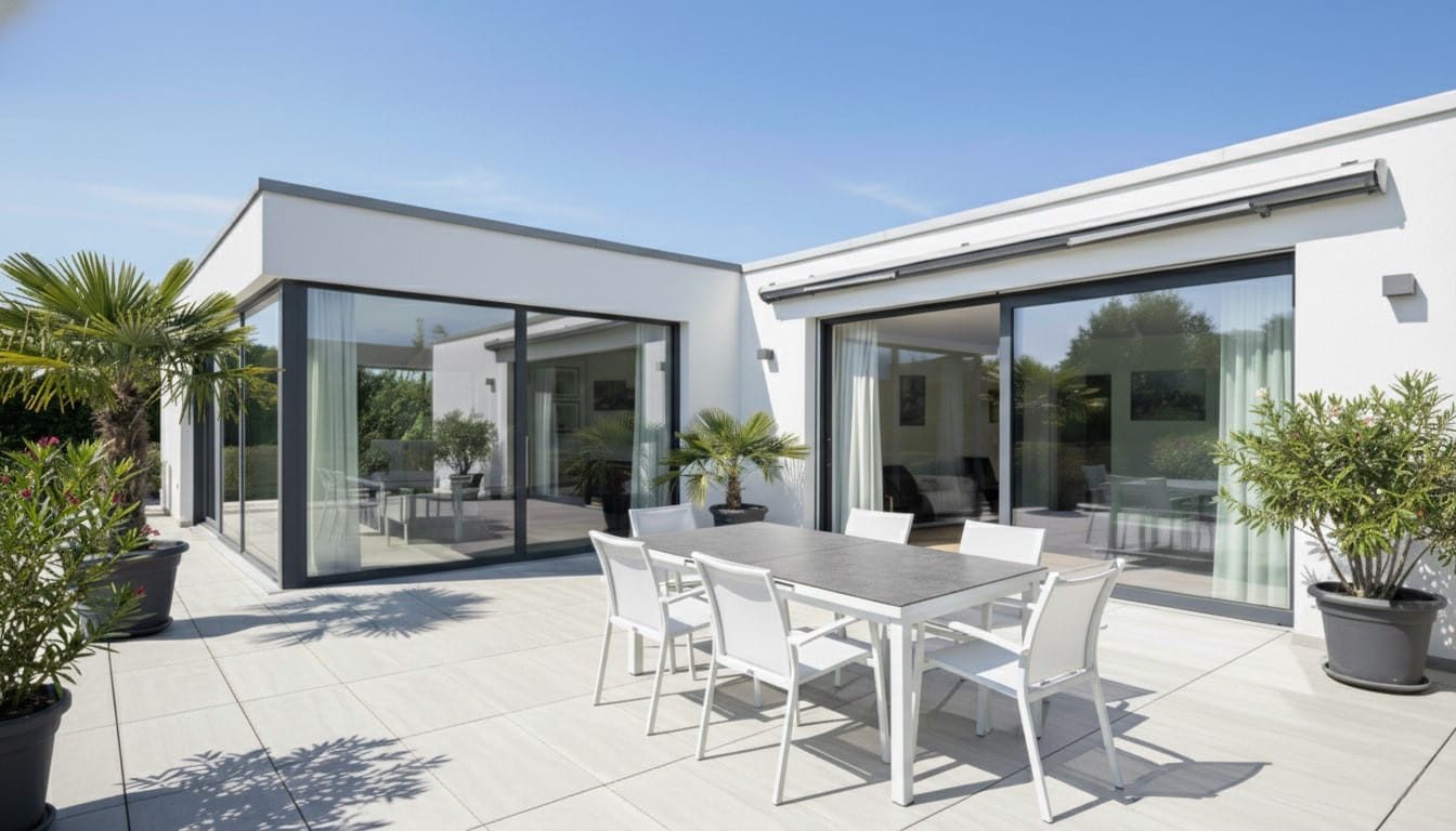 TEICO GROUP Sitzgruppe 7-tlg. Gartenmöbel Set Tisch ausziehbar mit 6 stapelbaren Stühlen, (7-tlg), bestehend aus 6 stapelbaren Stühlen und ausziehbarem Tisch
