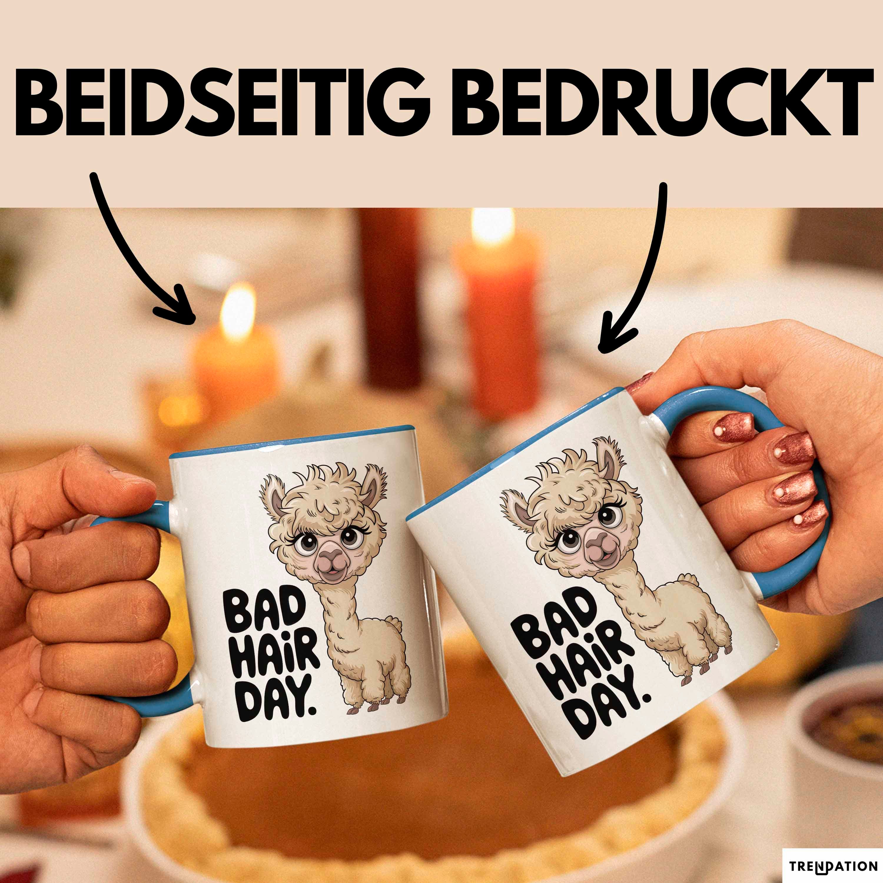 Trendation Tasse Alpaka Liebhaber Tasse Geschenkidee für Tierfreunde