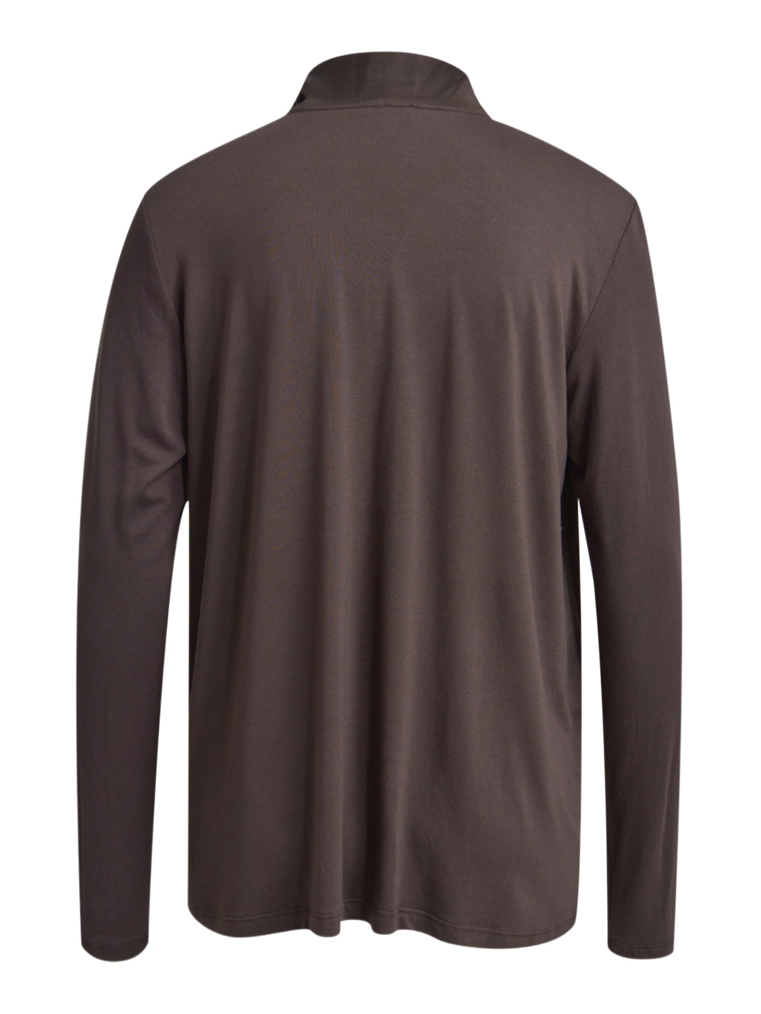 Milano Italy Hemdbluse braun,Casual,Viskose,Unifarben,Lang,Regular Fit