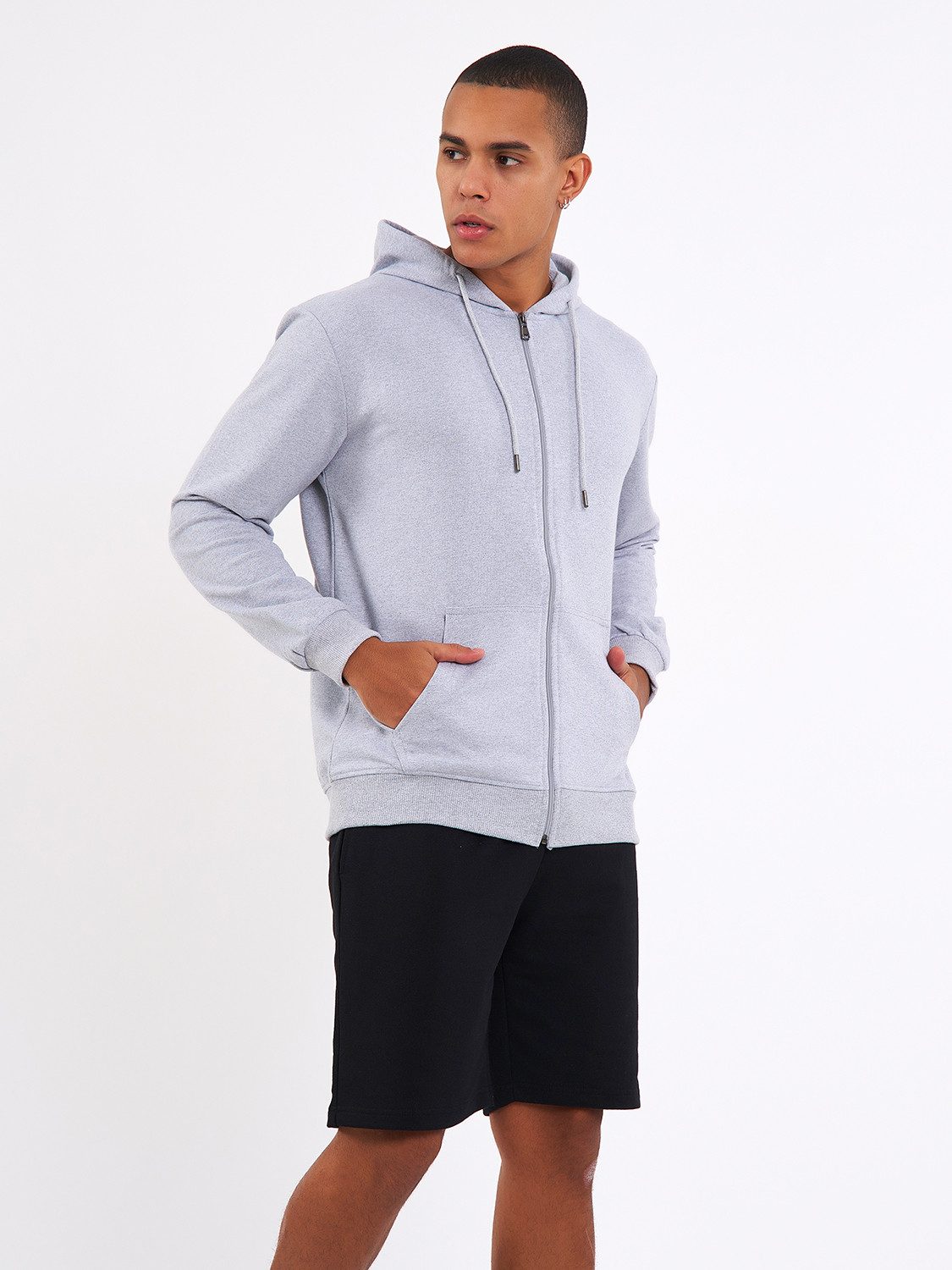 COMEOR Kapuzensweatjacke Herren Zip-Hoodie Kapuzenjacke Sweatshirt mit Reißverschluss