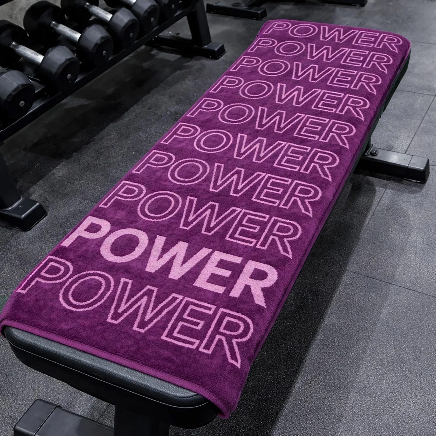 Cawö Handtuch Cawö Fitness & Gym Handtuch 6293 Farbe 88 purple Power 50x130, Walkfrottier, 100% Baumwolle