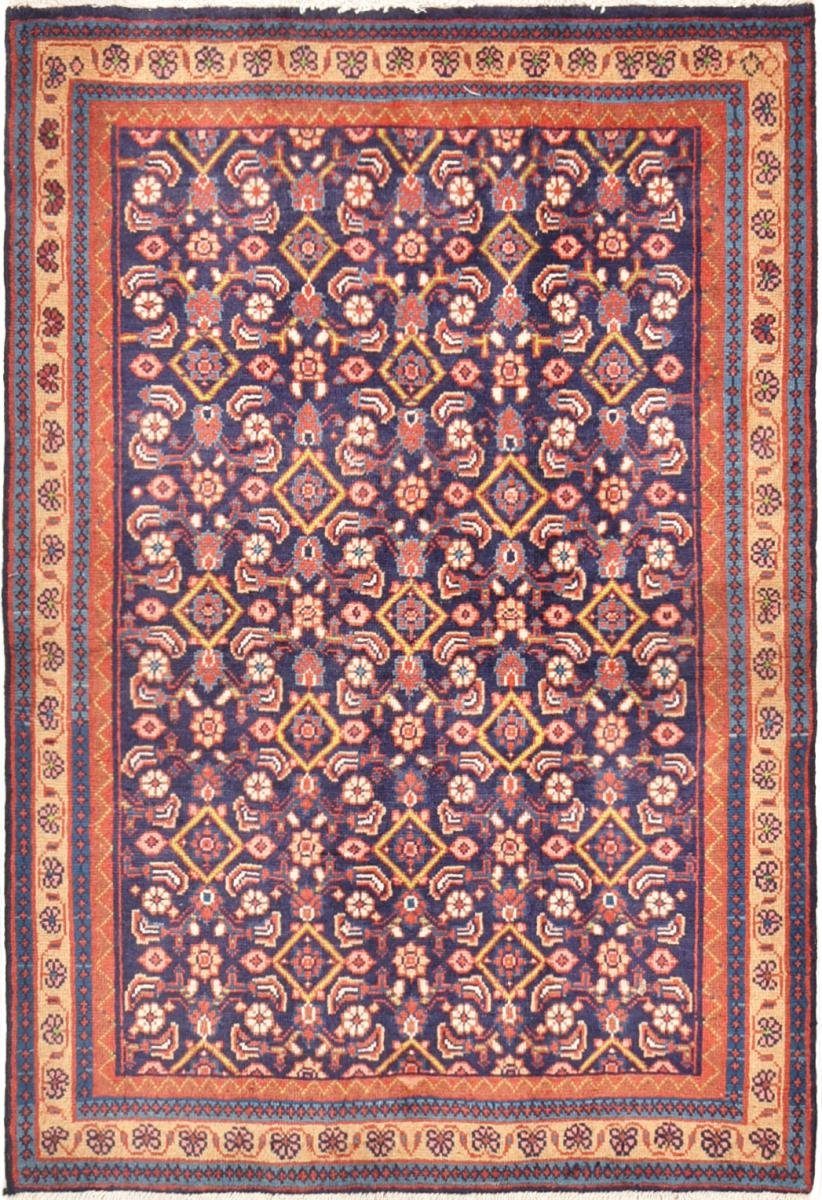 Orientteppich Mahal 104x151 Handgeknüpfter Orientteppich / Perserteppich, Nain Trading, rechteckig, Höhe: 12 mm | Kurzflor-Teppiche