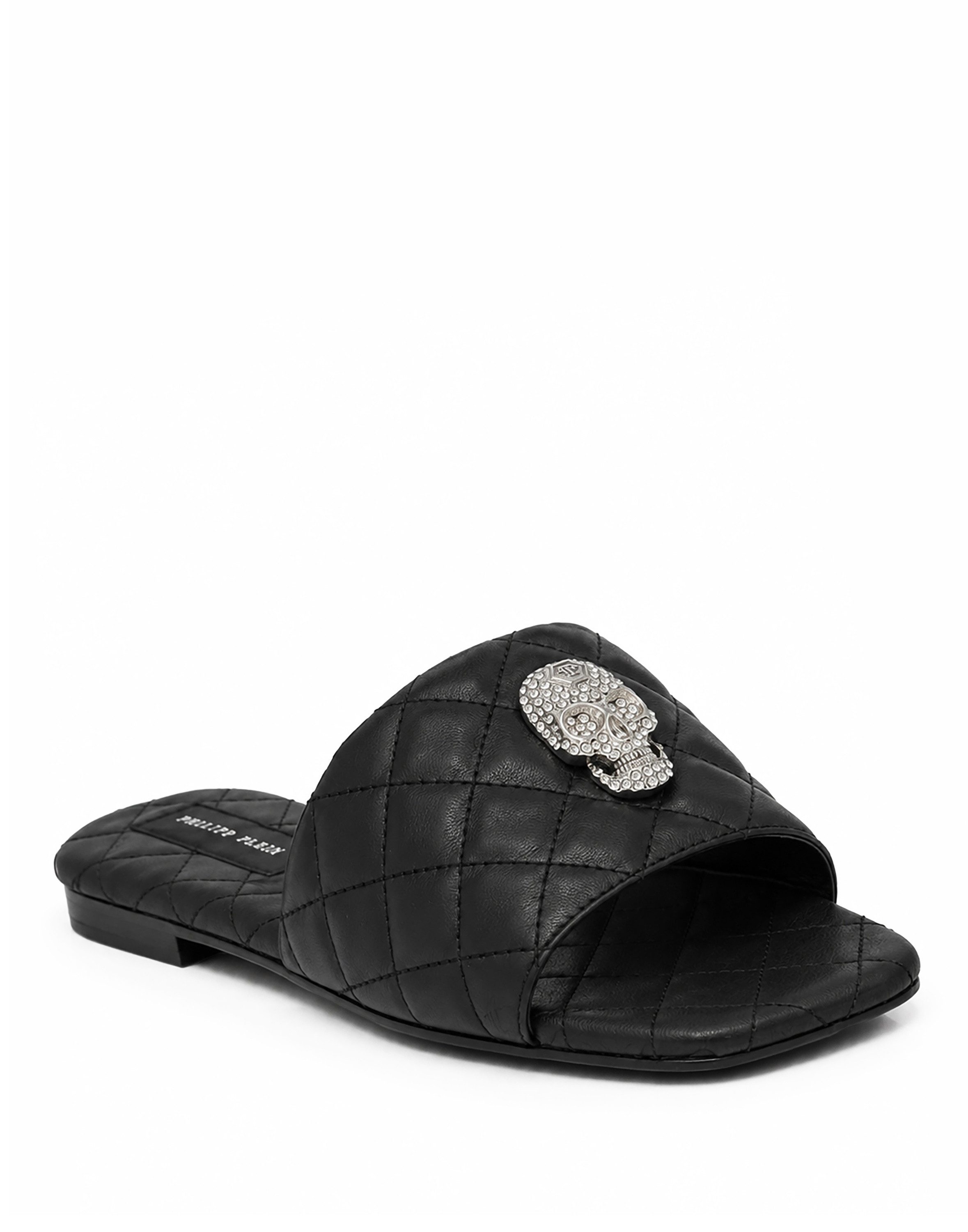 PHILIPP PLEIN Skull Mit Schmucksteinen Sandale