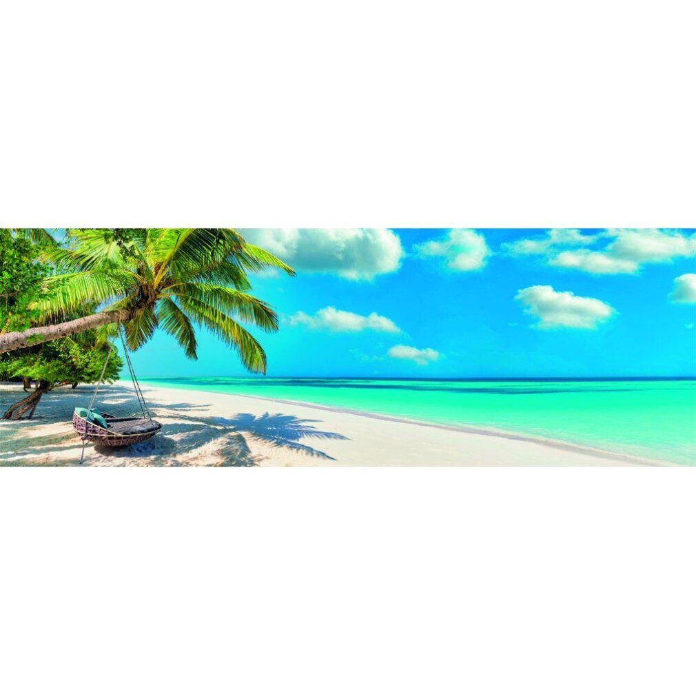 Clementoni® Puzzle Hochwertige Schaukeln am Meer Panorama-Puzzle 1000Stück, Puzzleteile