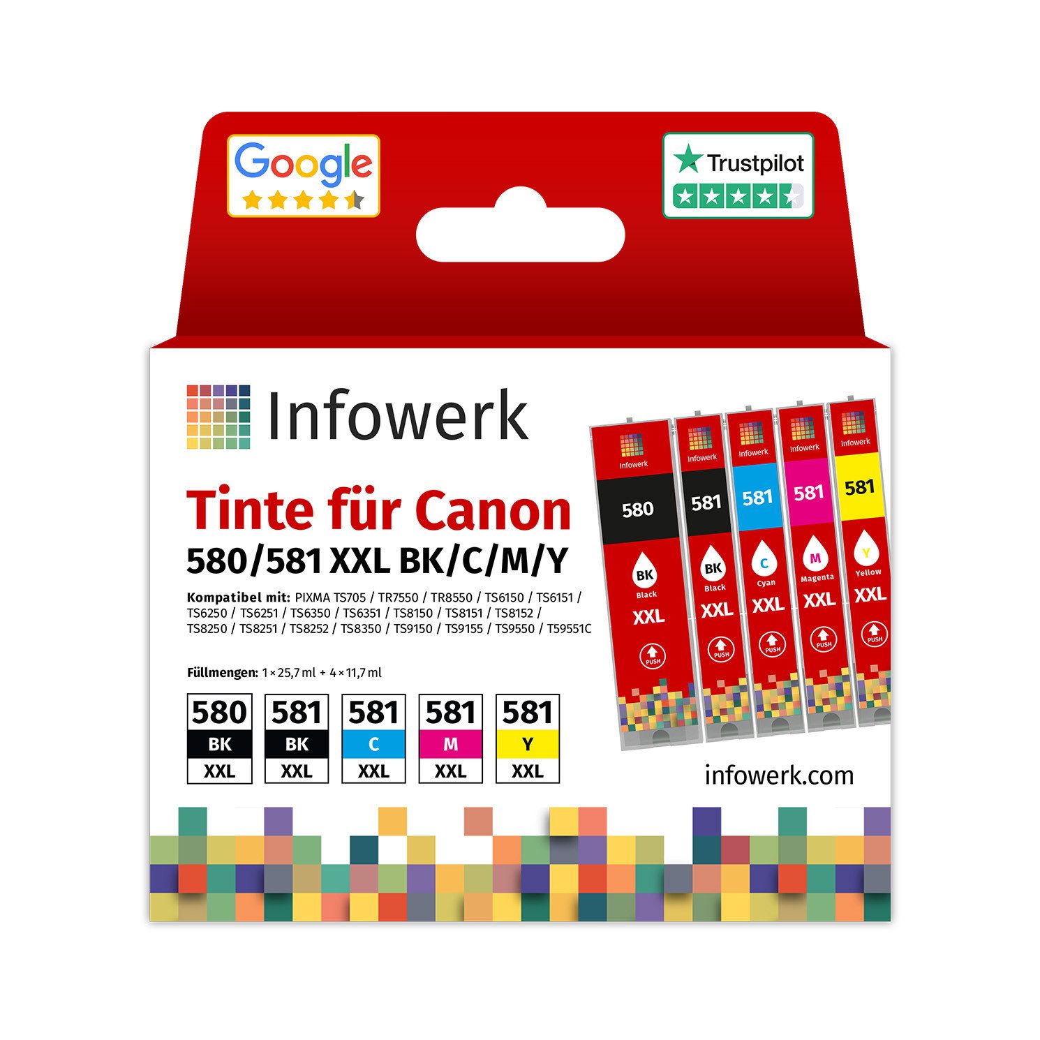 Infowerk Tintenpatrone (3-tlg)