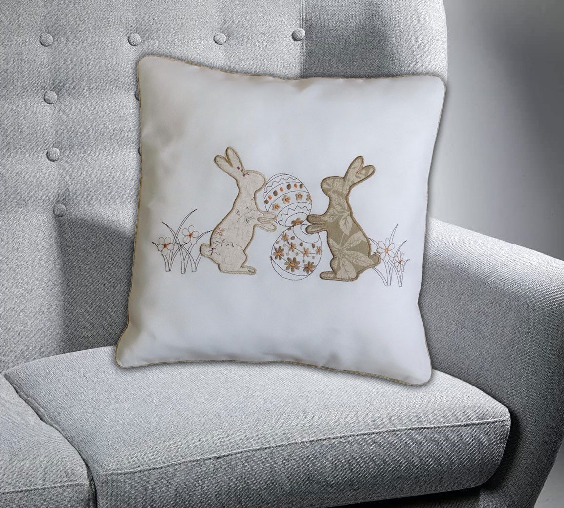 texpot Kissenhülle Stickerei Osterei Ostern Dekokissen Sofakissen, (1 Stück günstig online kaufen