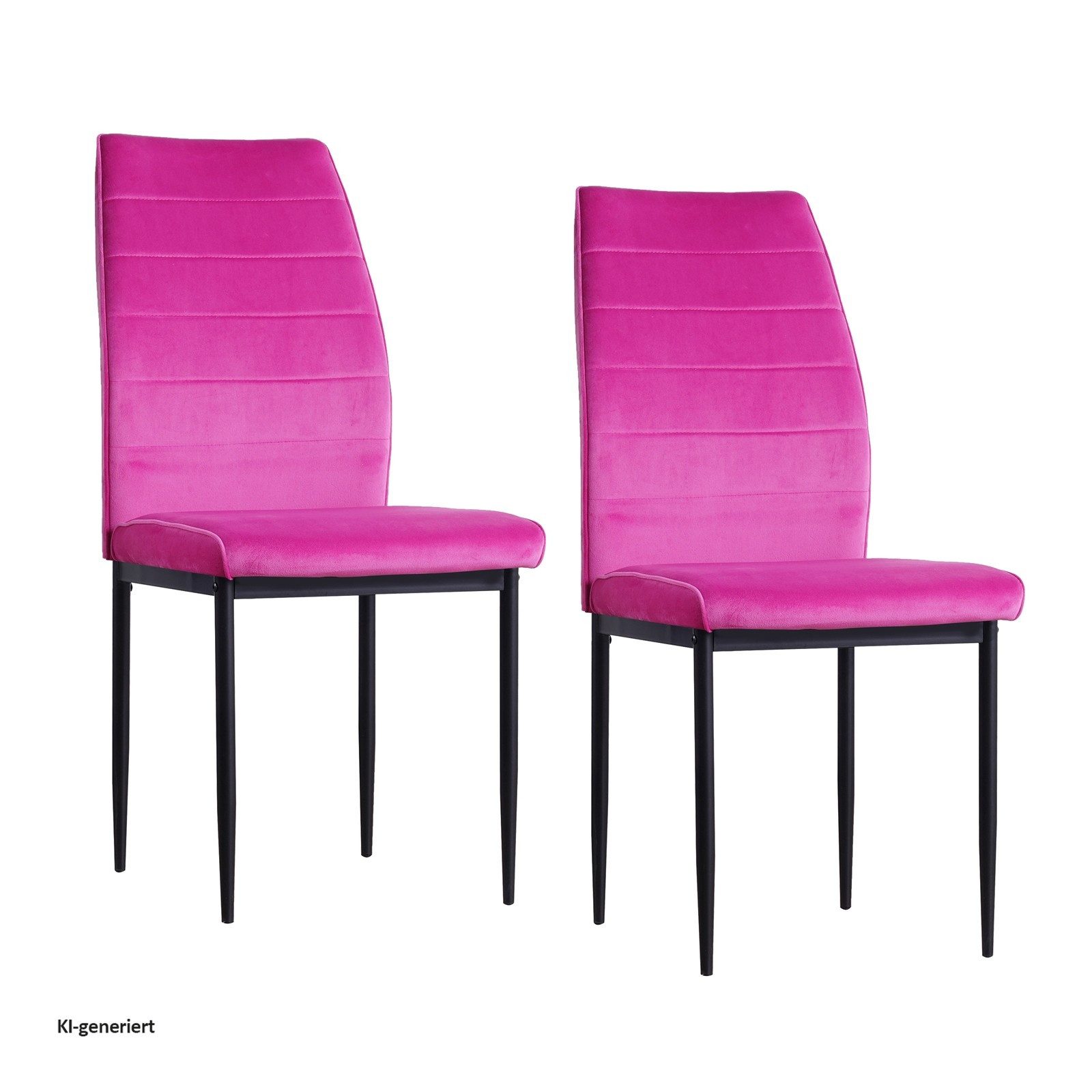 HTI-Living Esszimmerstuhl Stuhl Madison Velvet Pink (Set, 2 St), Stuhl Samt
