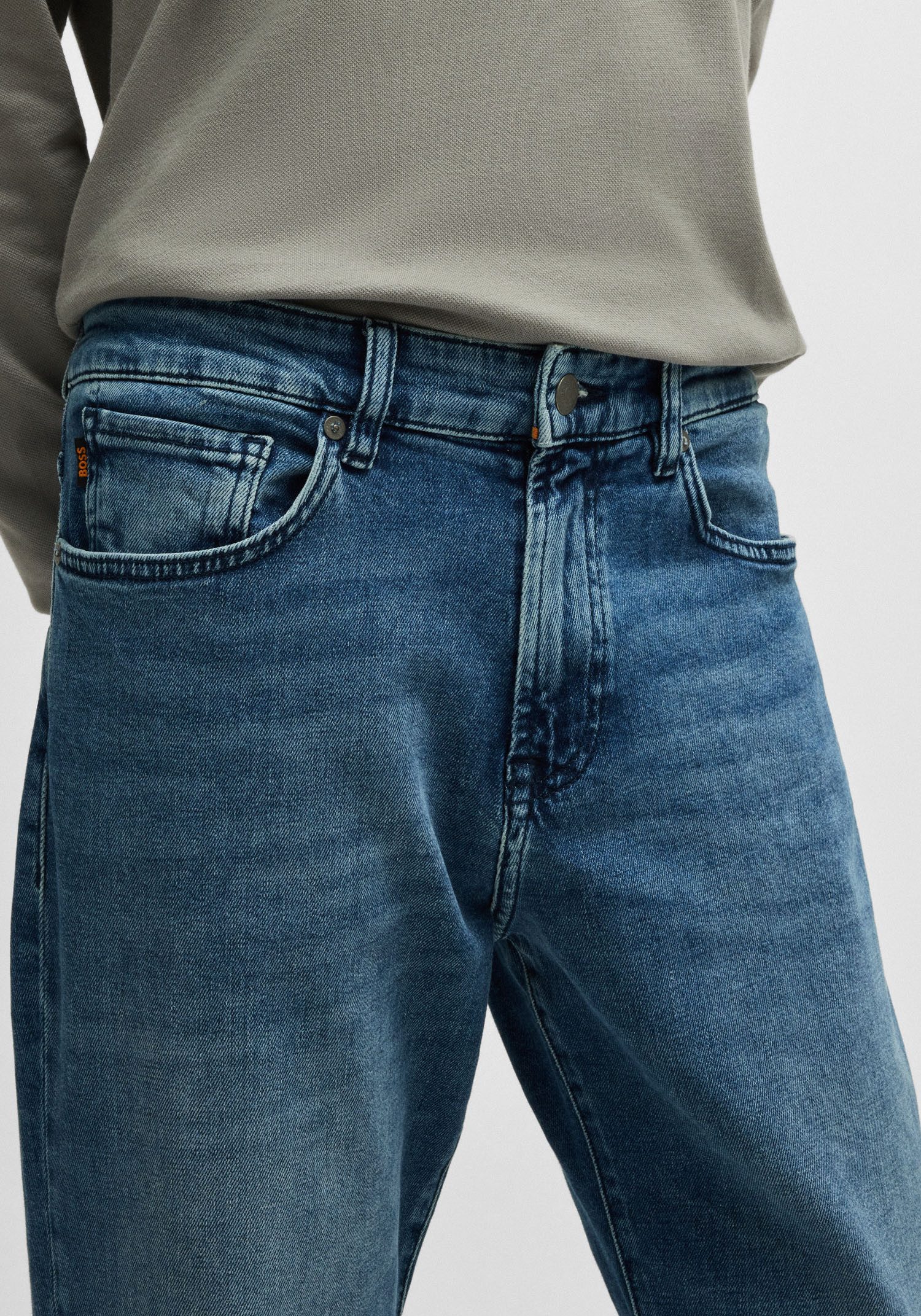 BOSS ORANGE Straight-Jeans Re Maine Stretch Denim Regular Gerades Bein Mittlere Leibhöhe – Bild 5 von 5