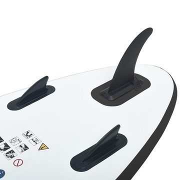 vidaXL Schlauchboot Aufblasbares Stand Up Paddle Board Set Schwarz und Weiß