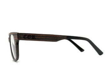 COR Brille COR012 Holzbrille, Bügel mit Flex-Scharnieren